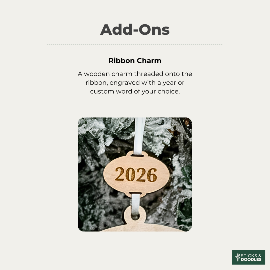 Personalized Ring Ornament – Engaged or Married
