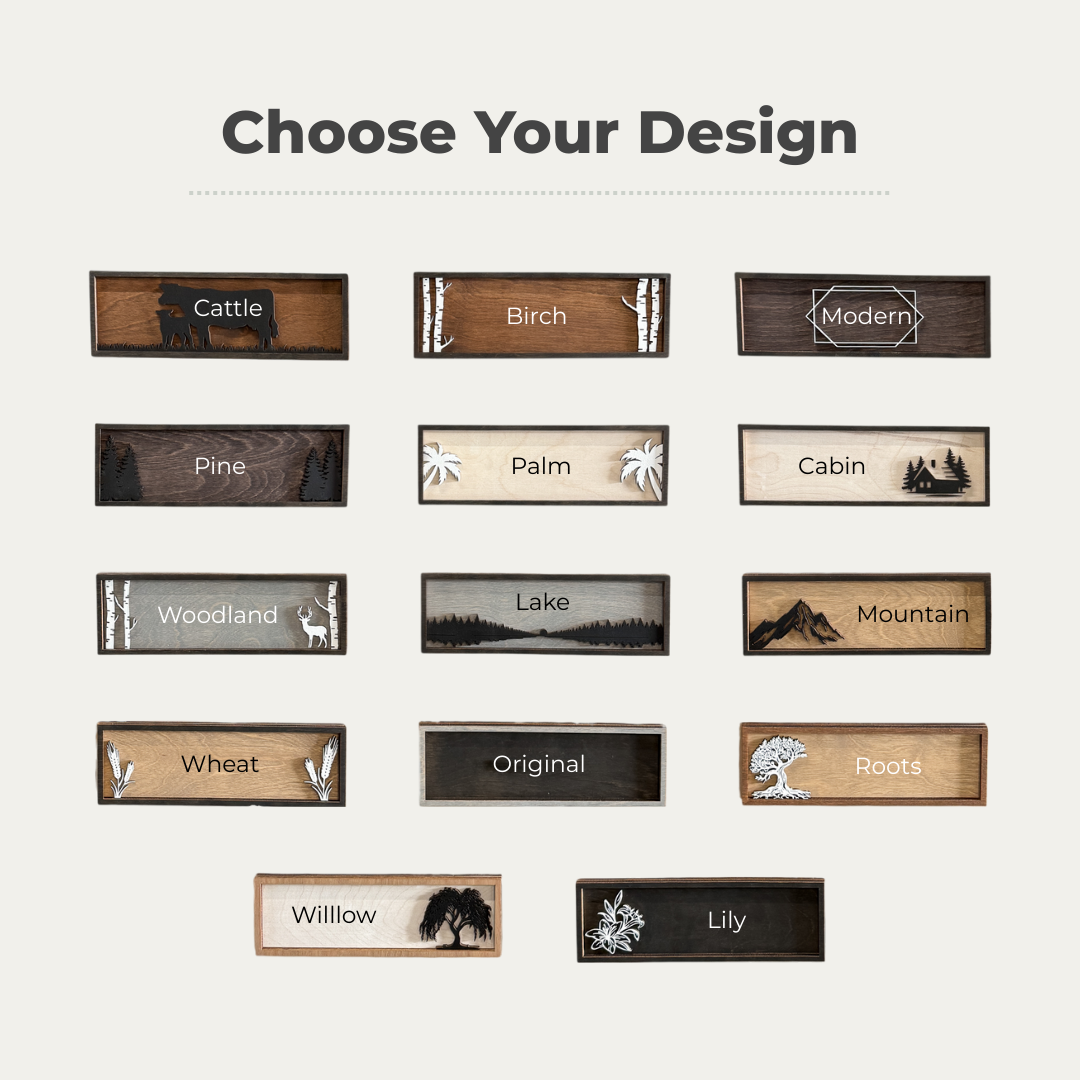 The Original Framed Wood Guestbook