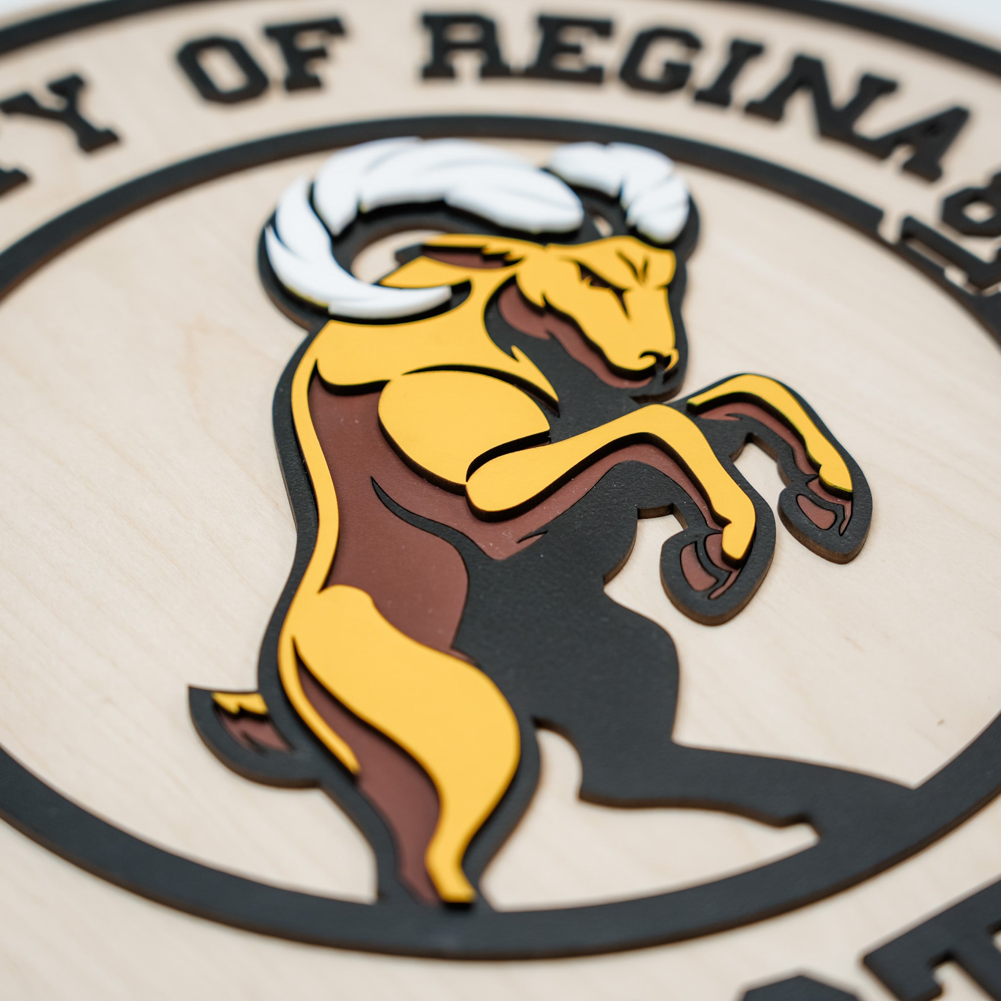 University of Regina Rams • Personalized 3D Wood Sign • For Students and Fans