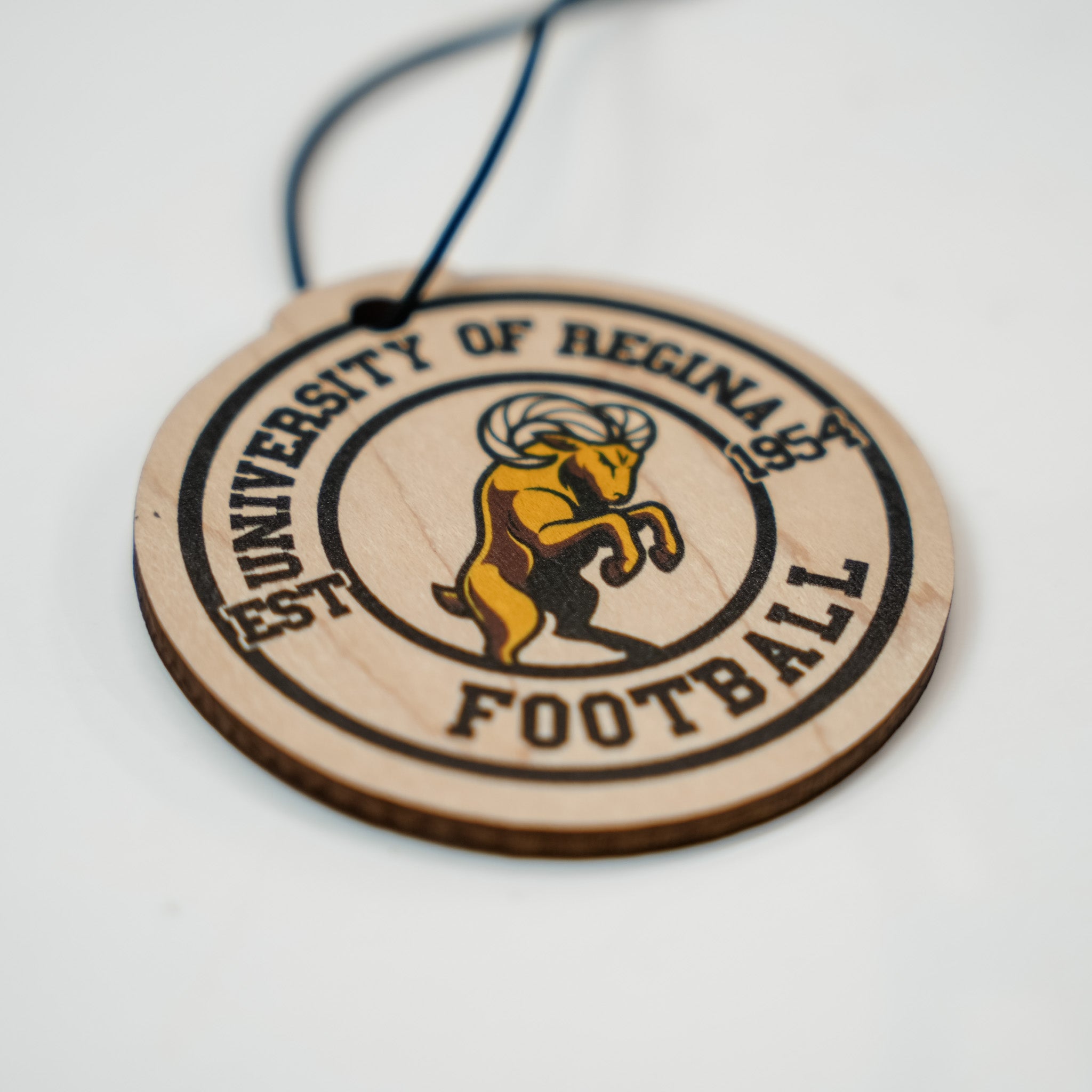 University of Regina Rams • 3D Wood/Acrylic Ornaments • For Students & Proud Parents