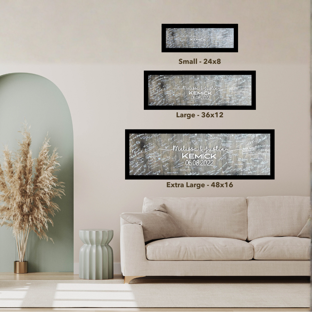 The Original Framed Wood Guestbook