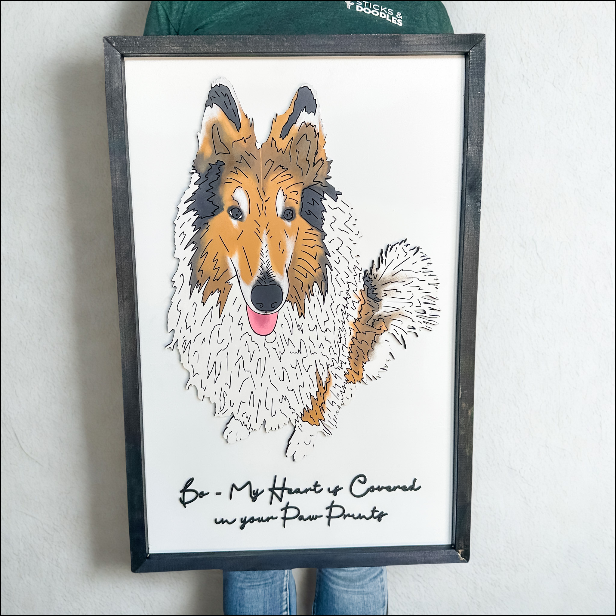 Pet Portrait • Hand-Painted 3D Artwork from Photo