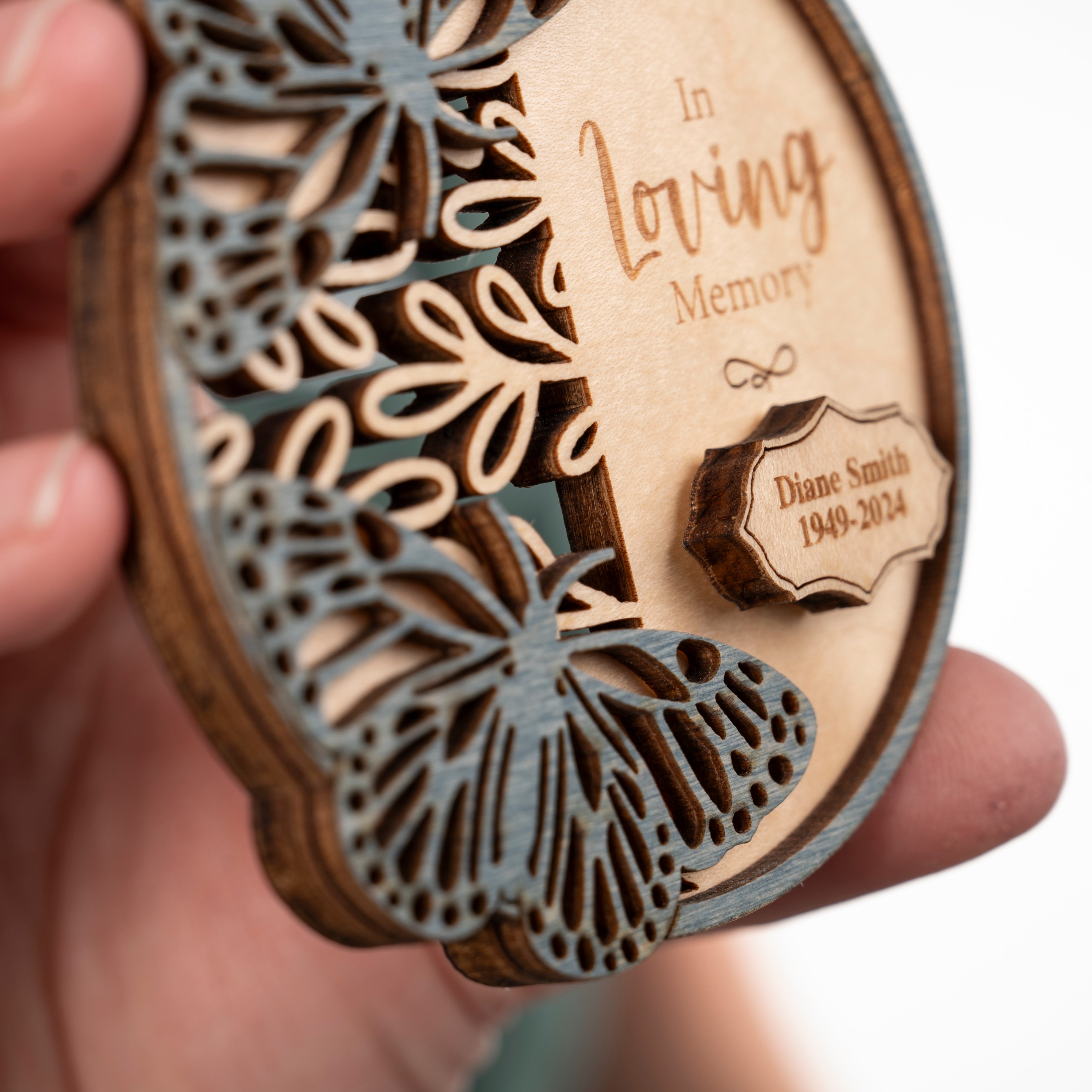 In Loving Memory Butterfly, Dragonfly, or Hummingbird Ornaments / Magnets / Signs - Sticks & Doodles