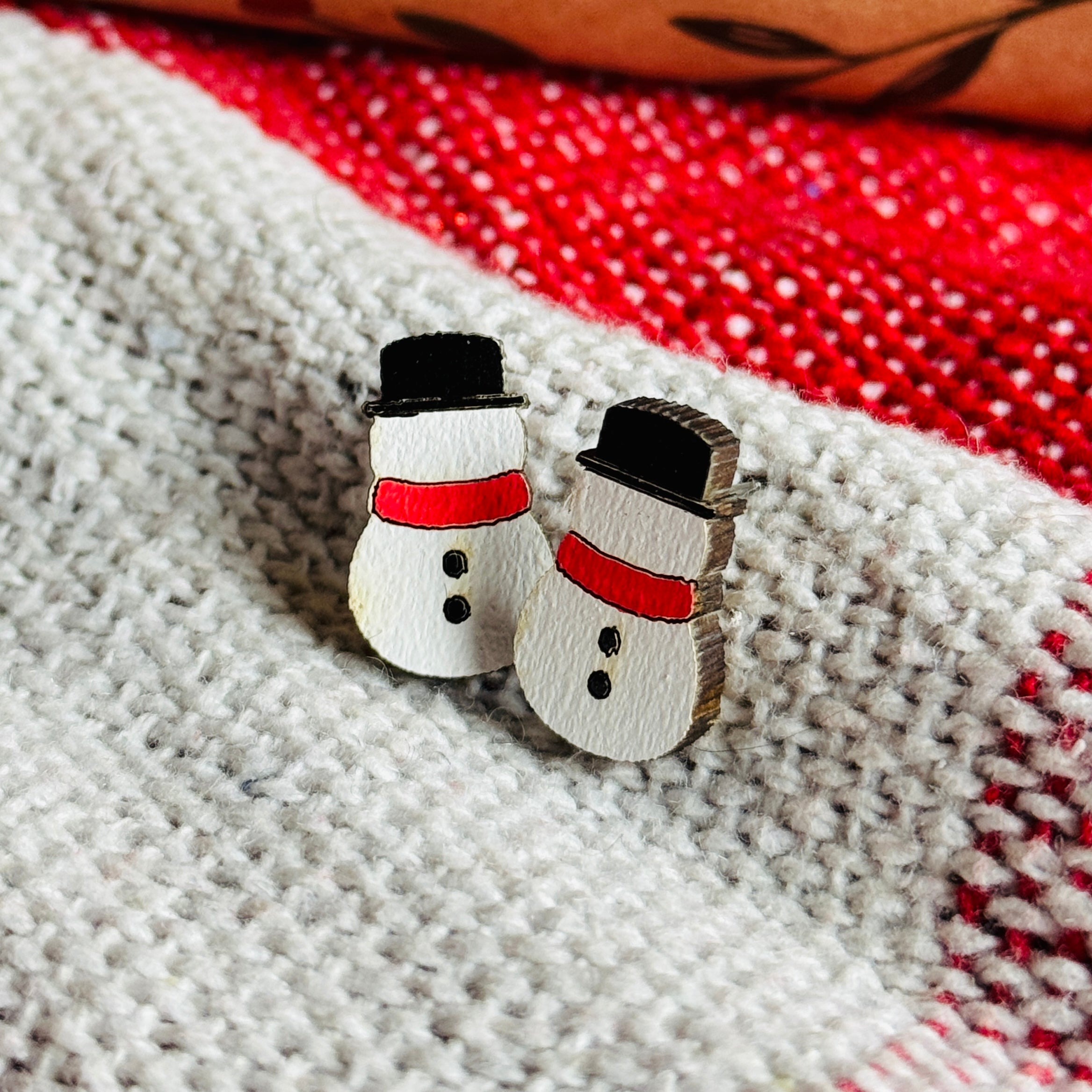 The Christmas Collection | Handcrafted Wood Earrings | ❄️ Made by Bailey ❄️