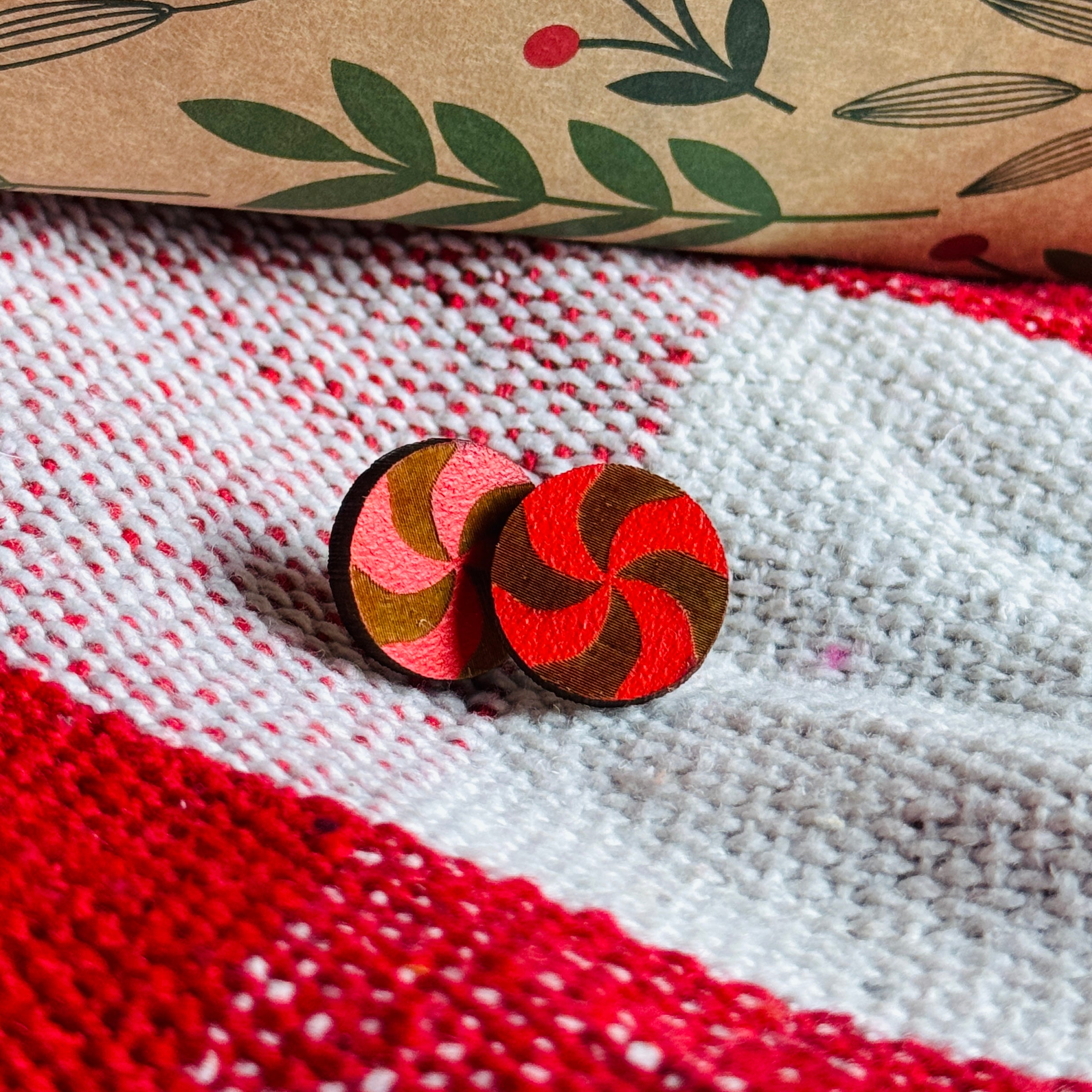 The Christmas Collection | Handcrafted Wood Earrings | ❄️ Made by Bailey ❄️