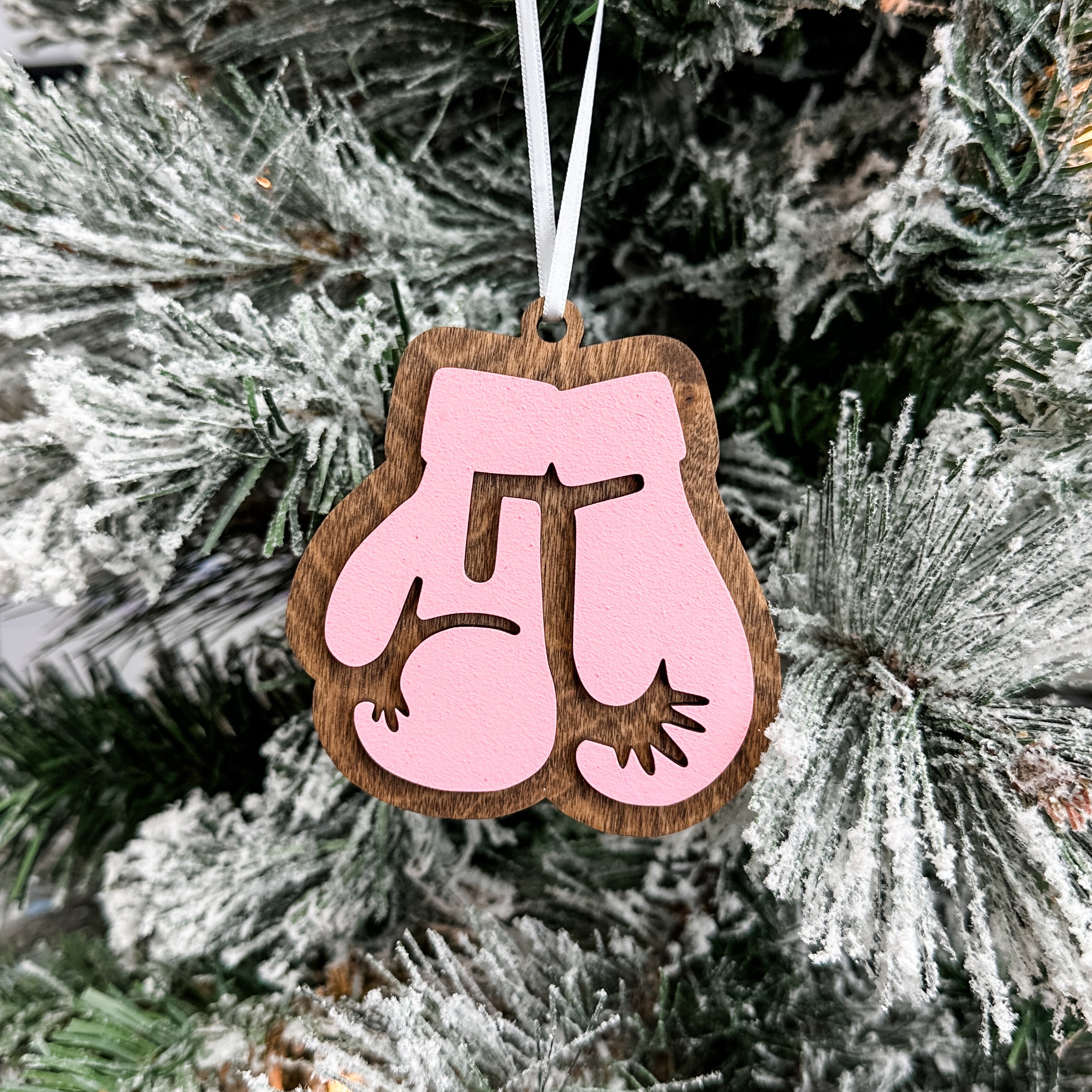 F&*^& Cancer Pink Boxing Gloves Ornament