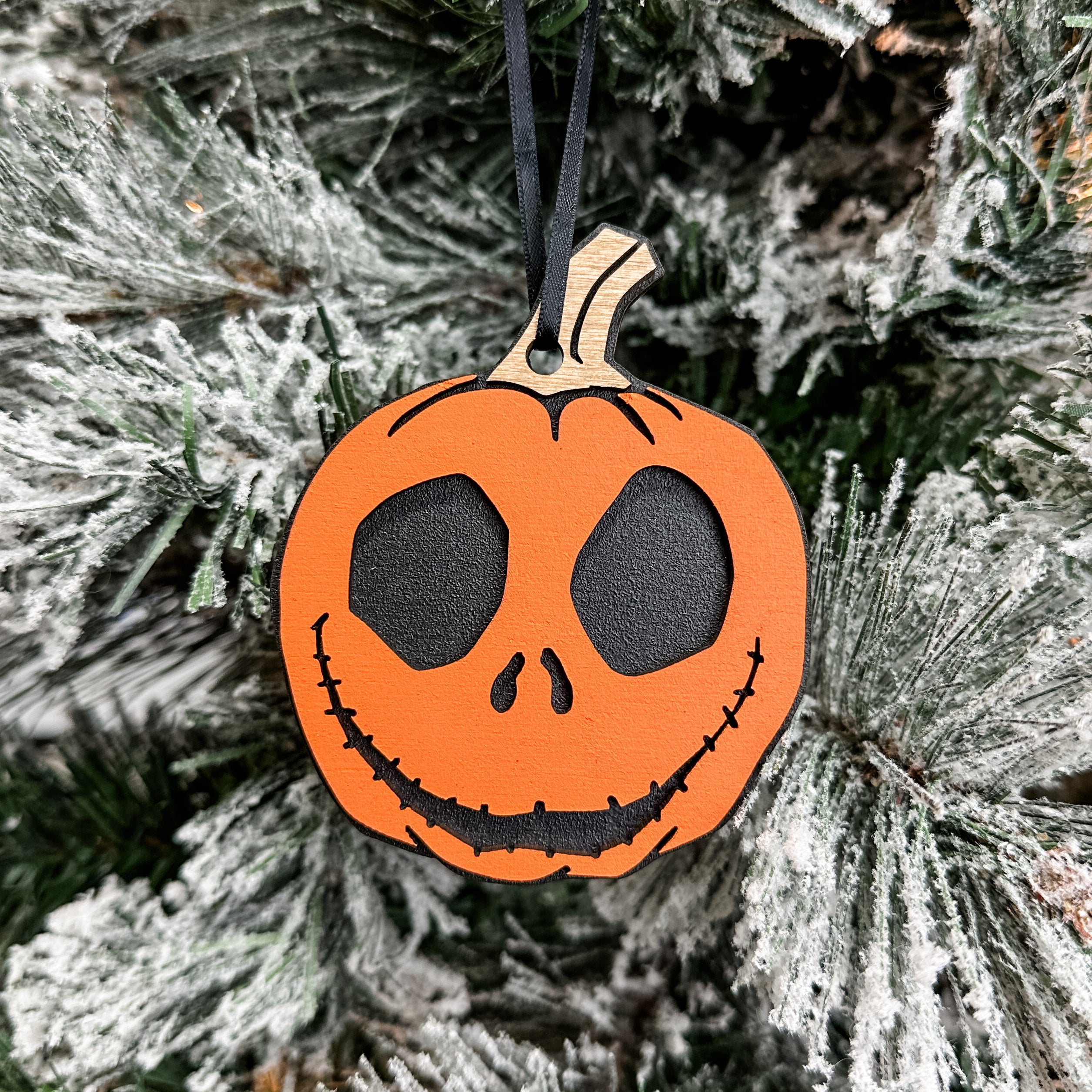 Pumpkin Jack • Layered Wood Ornament or Mini Sign • Halloween Decor & Gifts