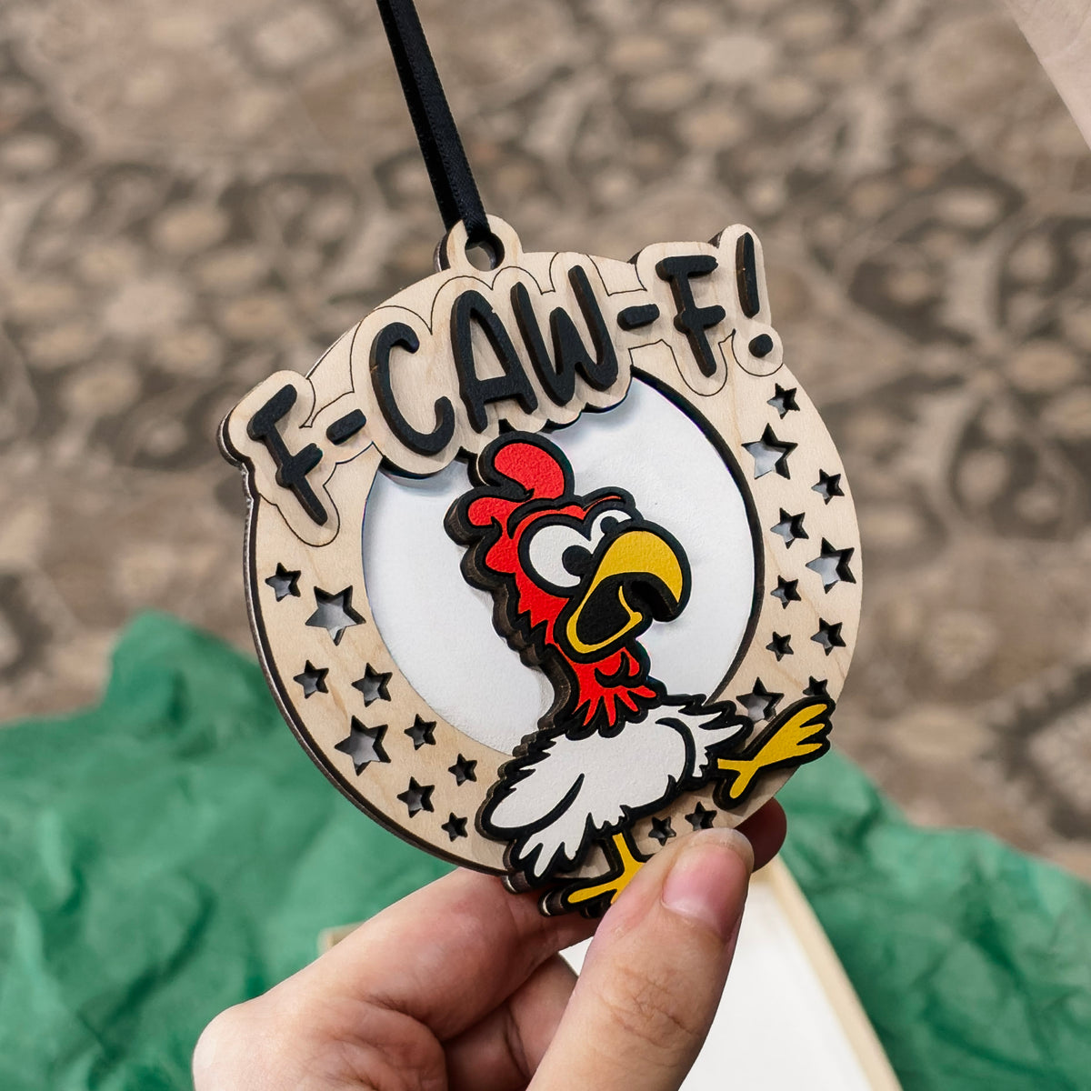 F-CAW-F Rooster Ornament