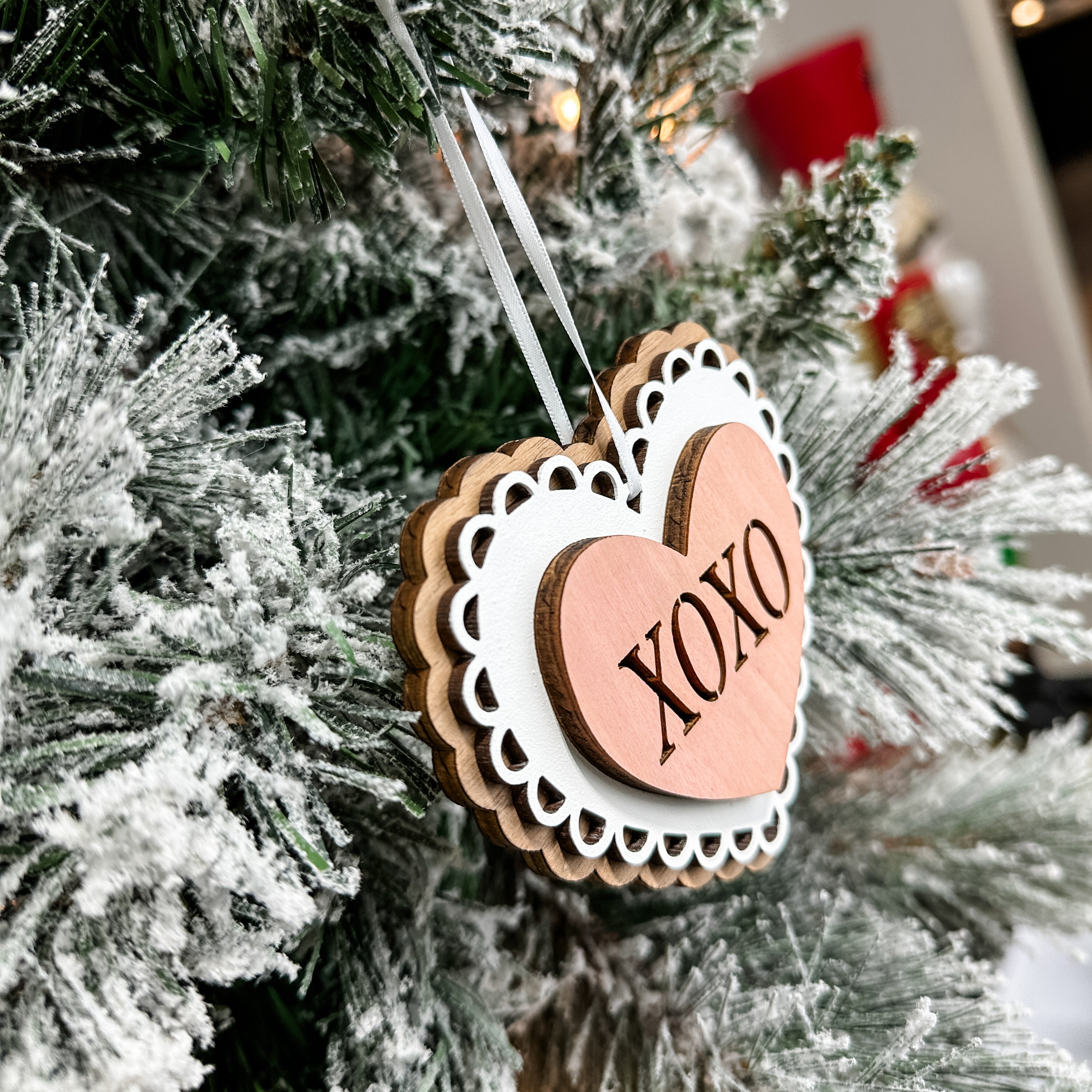 XOXO Heart Ornament
