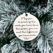 May You Be Proud of the Work You Have Done • Wood Ornament, Magnet, or Mini Sign • For Graduations, Retirements, Milestones