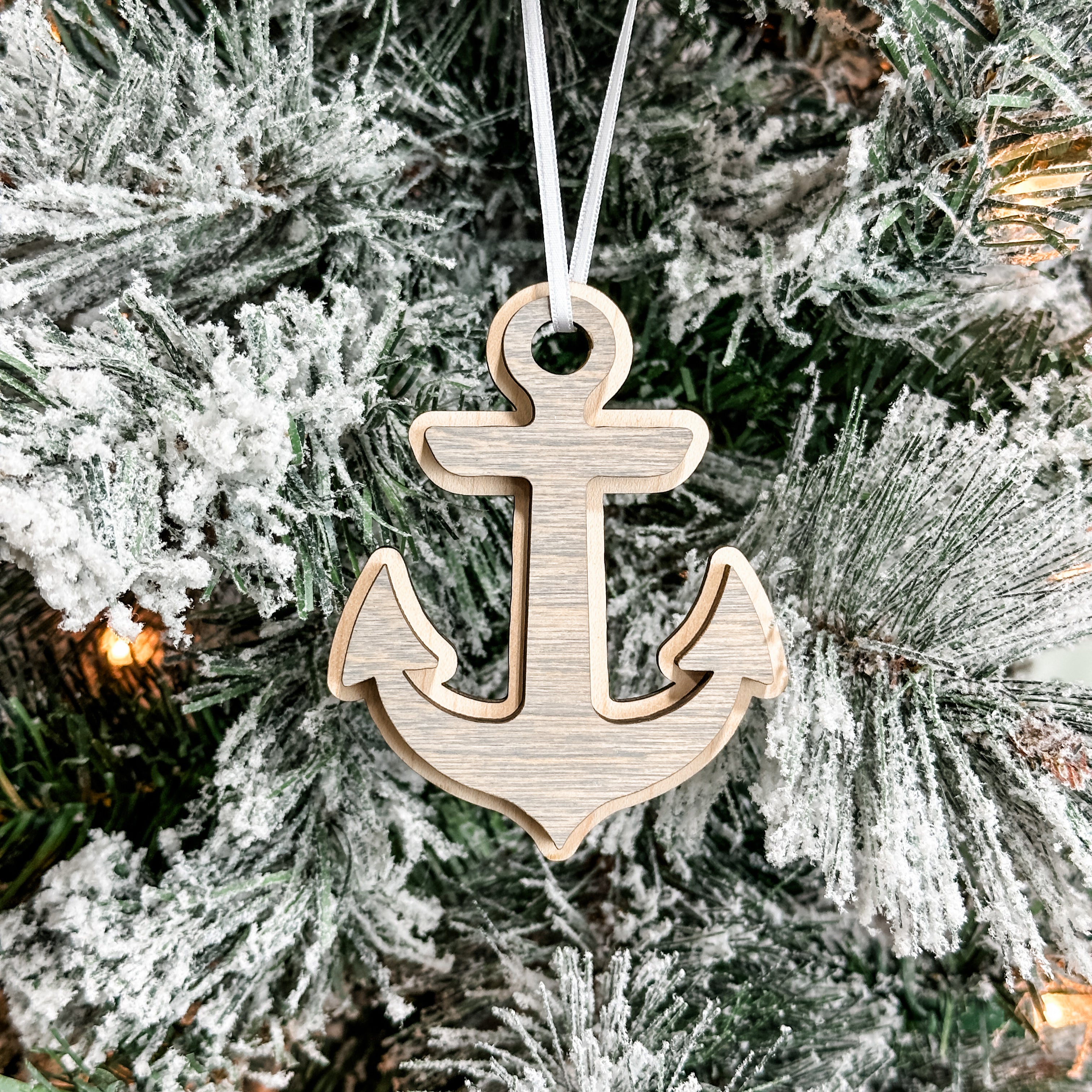 The Anchor • 3D Wood Ornament • For Lake Lovers & Boat Enthusiasts