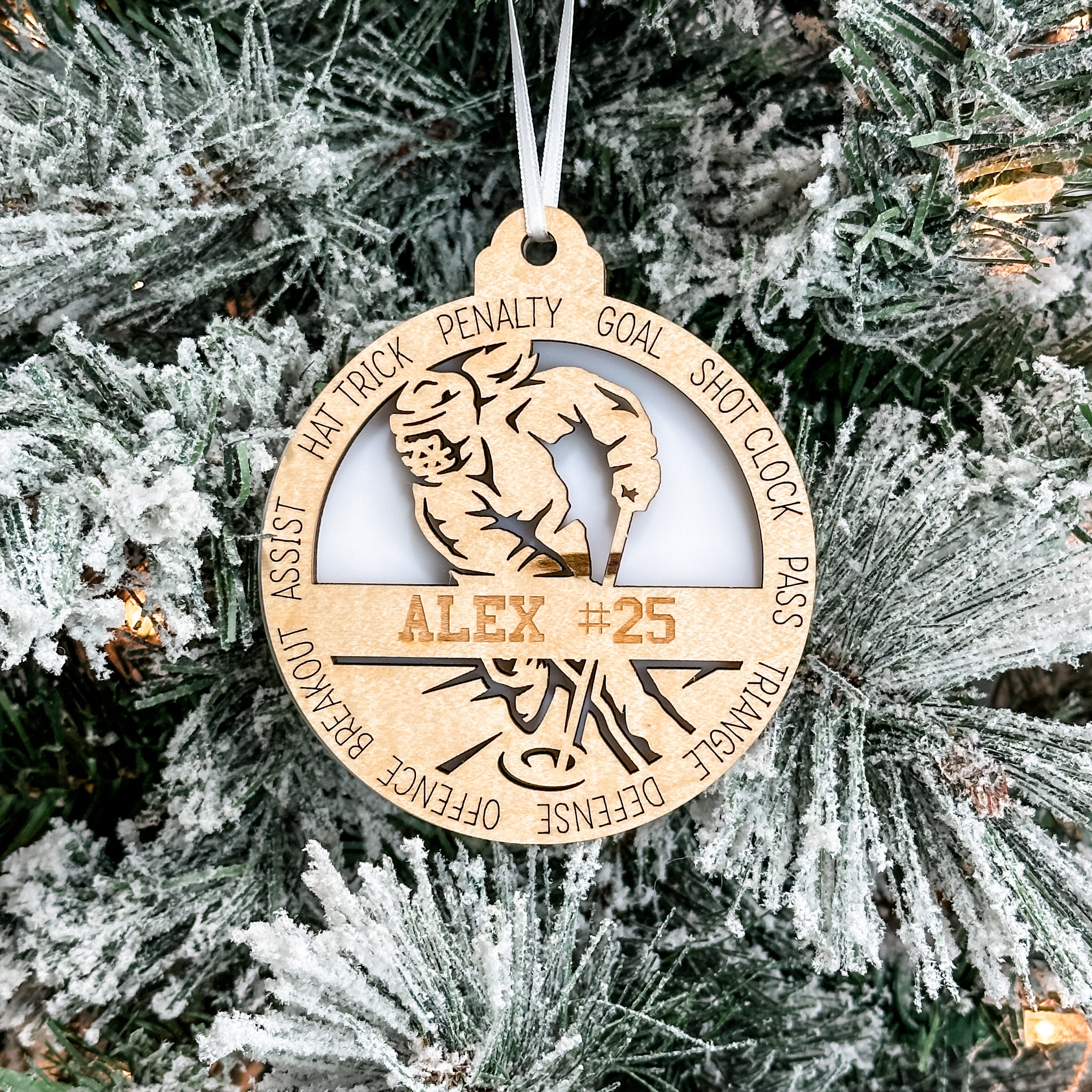 Personalized Ringette Collection • Ornament, Magnet, Medal, or Mini Sign