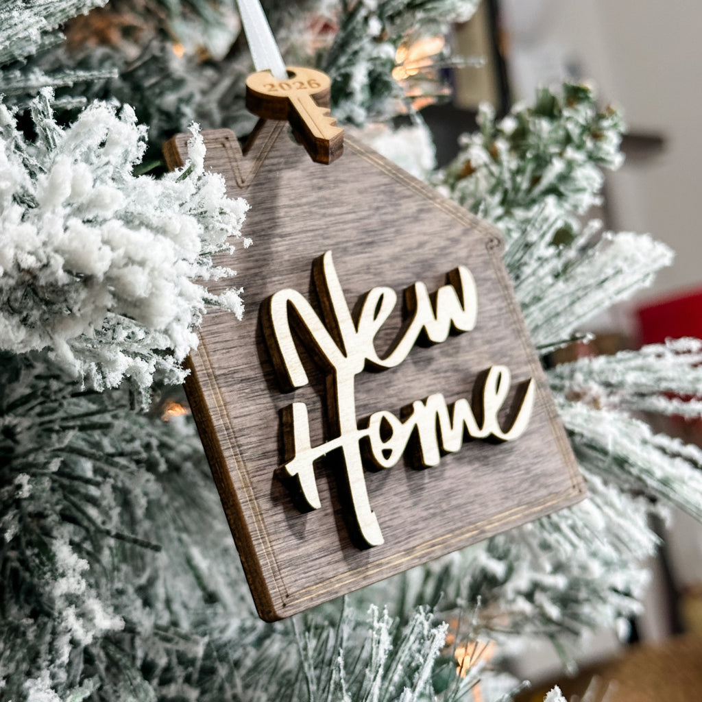 First / New Home with Year Ornament