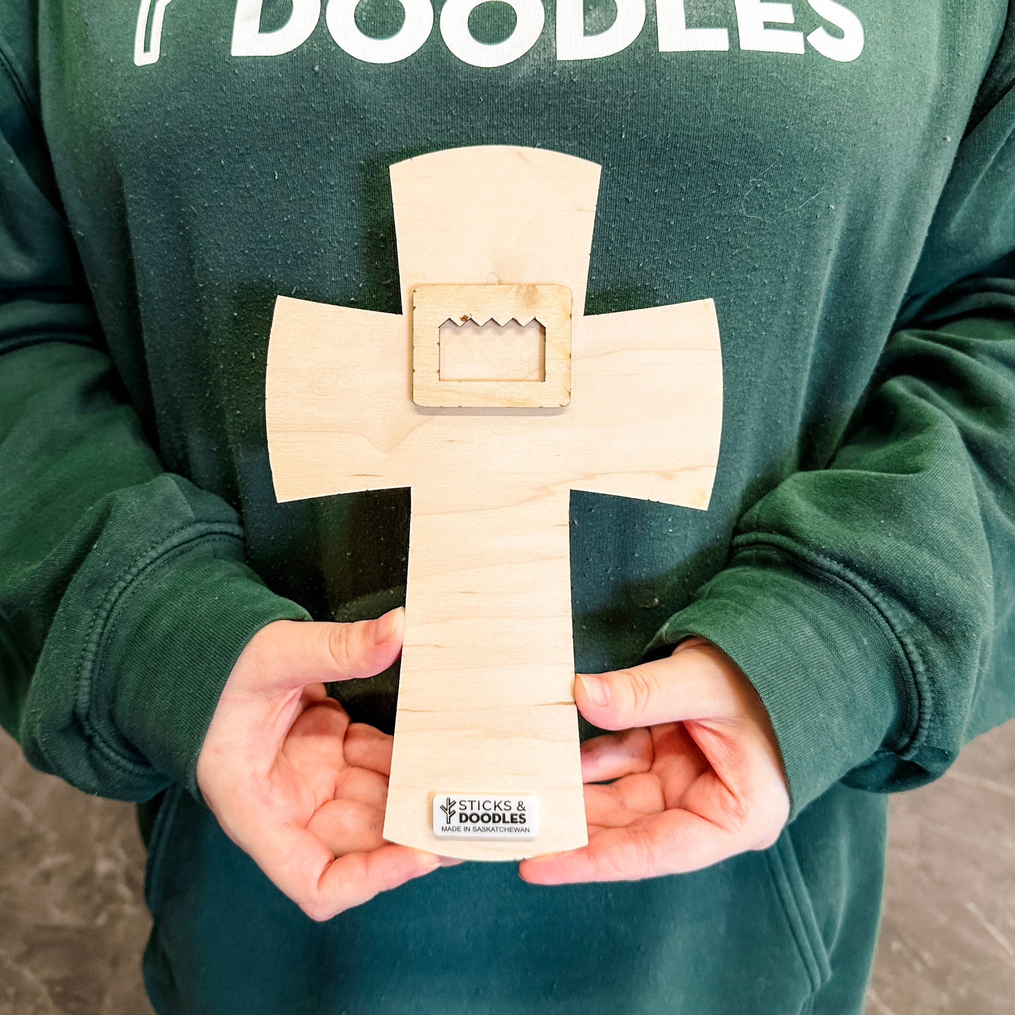 Personalized Cross | 3D Wood Ornament