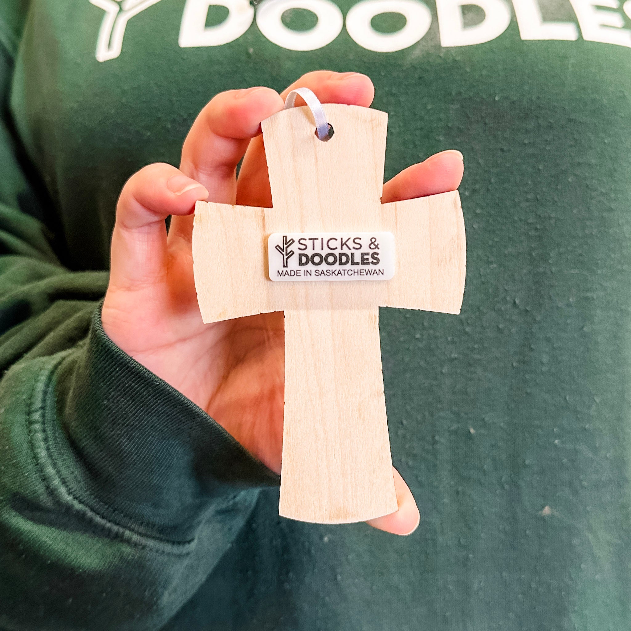 Personalized Cross | 3D Wood Ornament