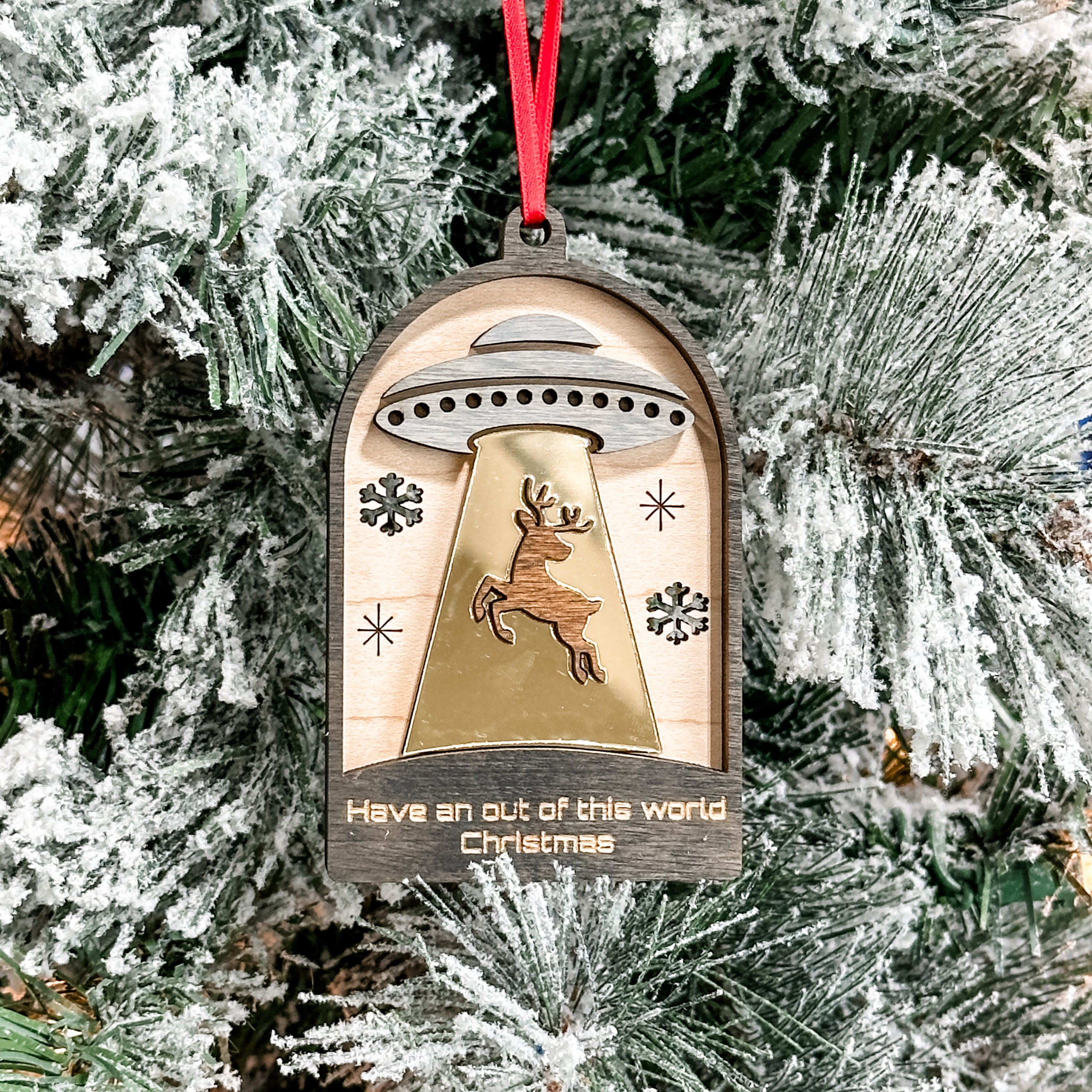 Have An Out Of This World Christmas Ornament • 3D Wood Ornament