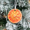 Dried Holiday Orange • Wood Printed Ornament • For Kids & Families