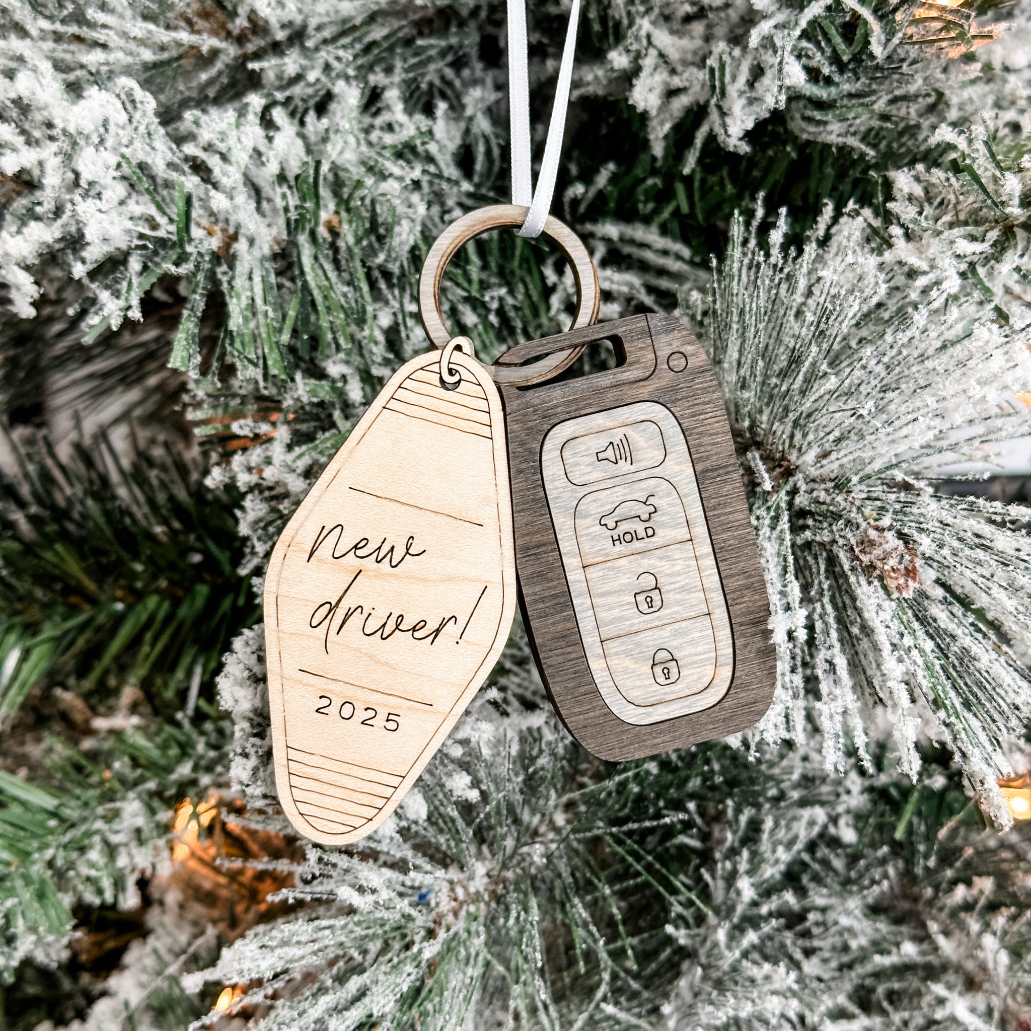 New Driver Car Keys • 3D Wood Ornament • For New Drivers & Proud Parents