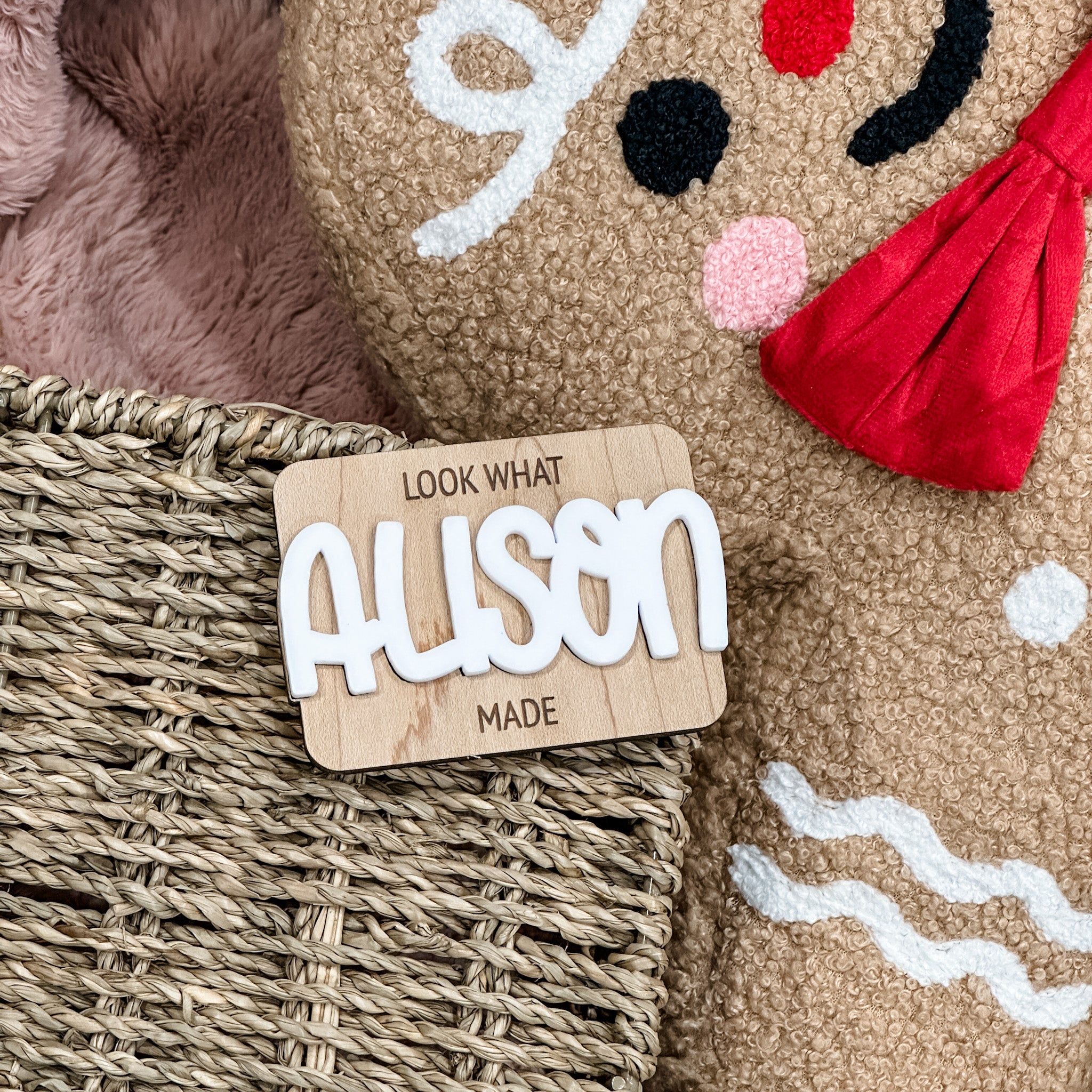 Look What I Made Magnet • Personalized Wood Magnet • For Kids and Little Artists