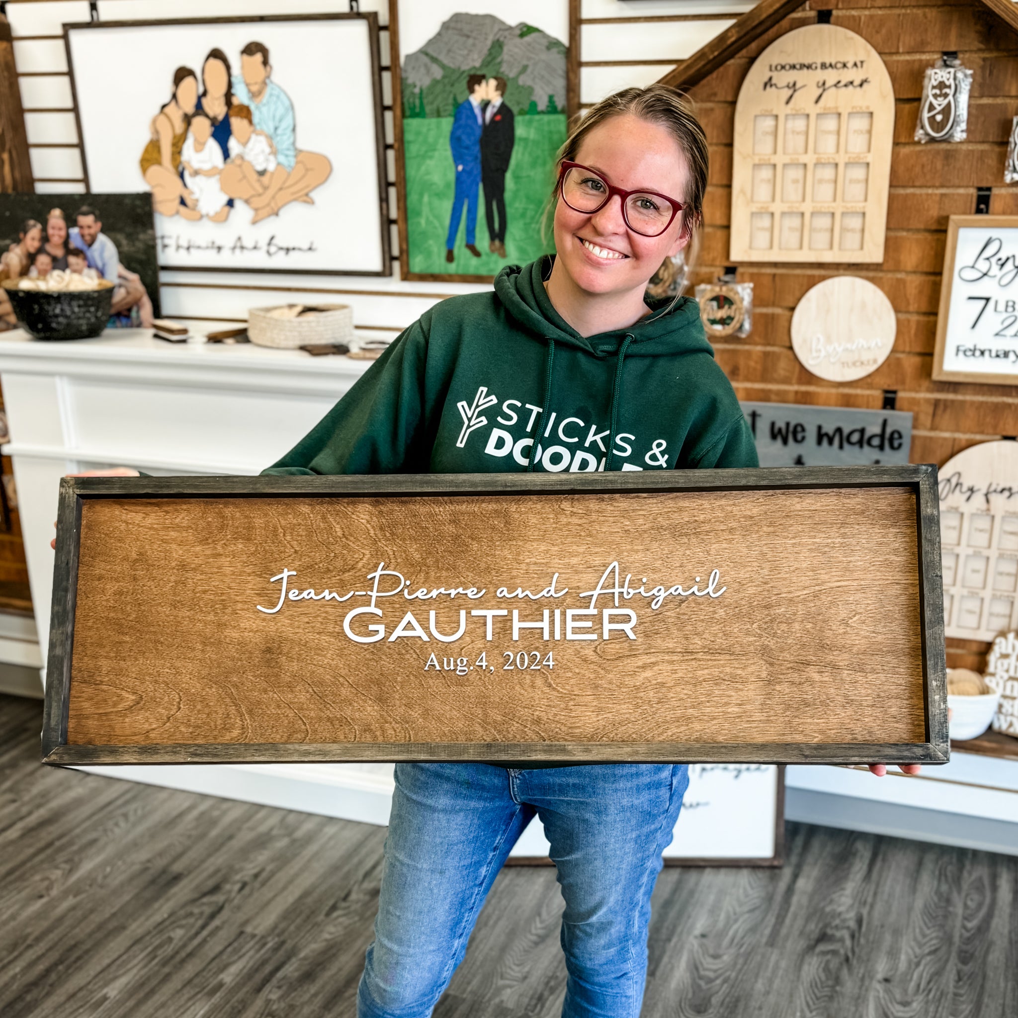 The Original Framed Wedding Guestbook | 3D Wood Sign