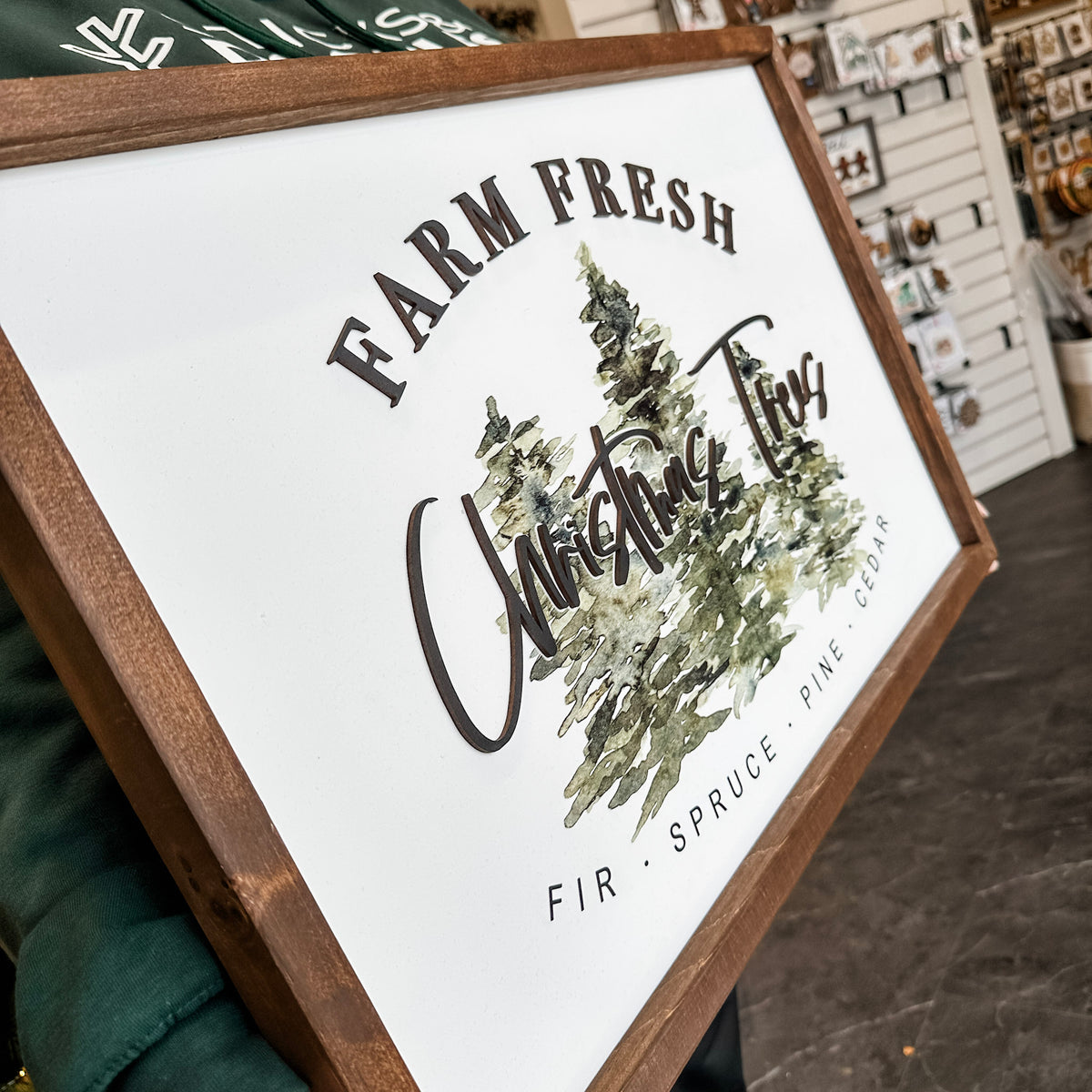 Farm Fresh Christmas Trees Sign
