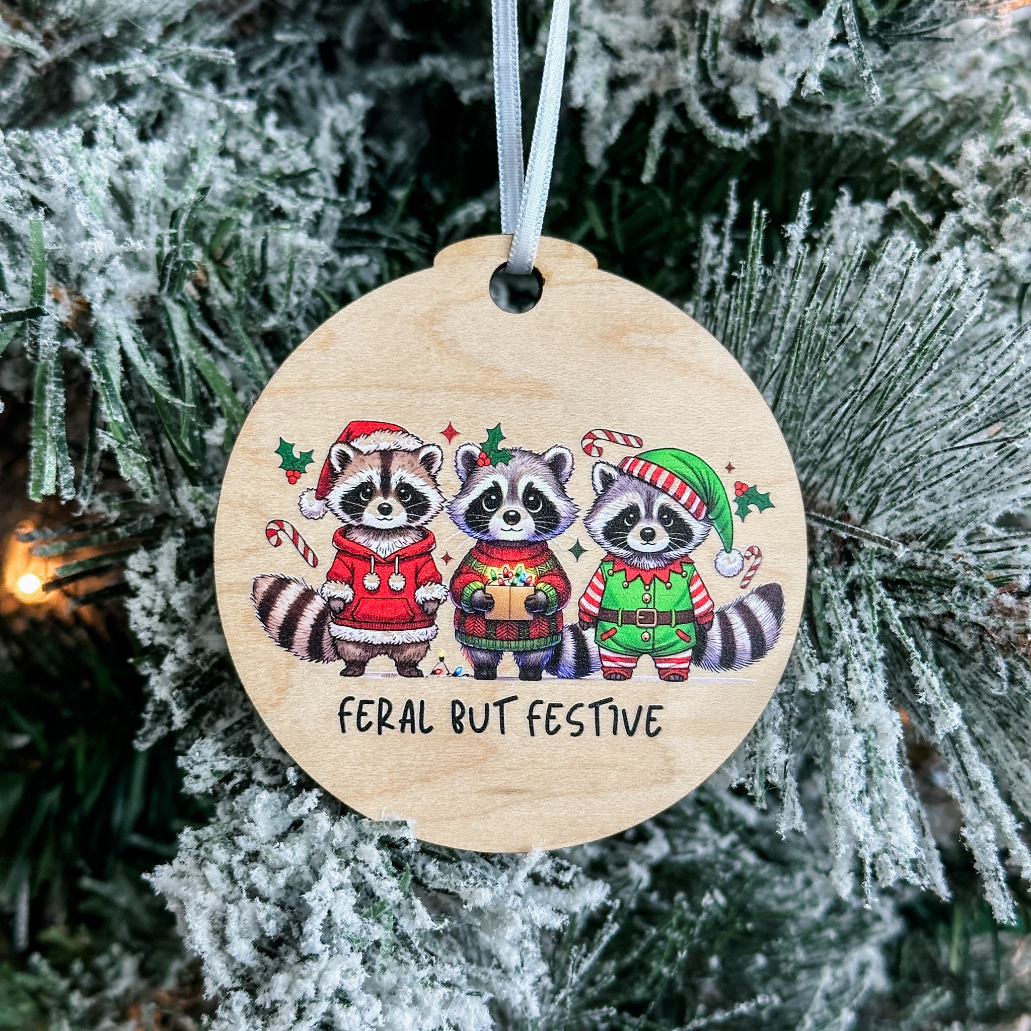 Assorted Funny Puns, Inspirational, and Festive Ornaments