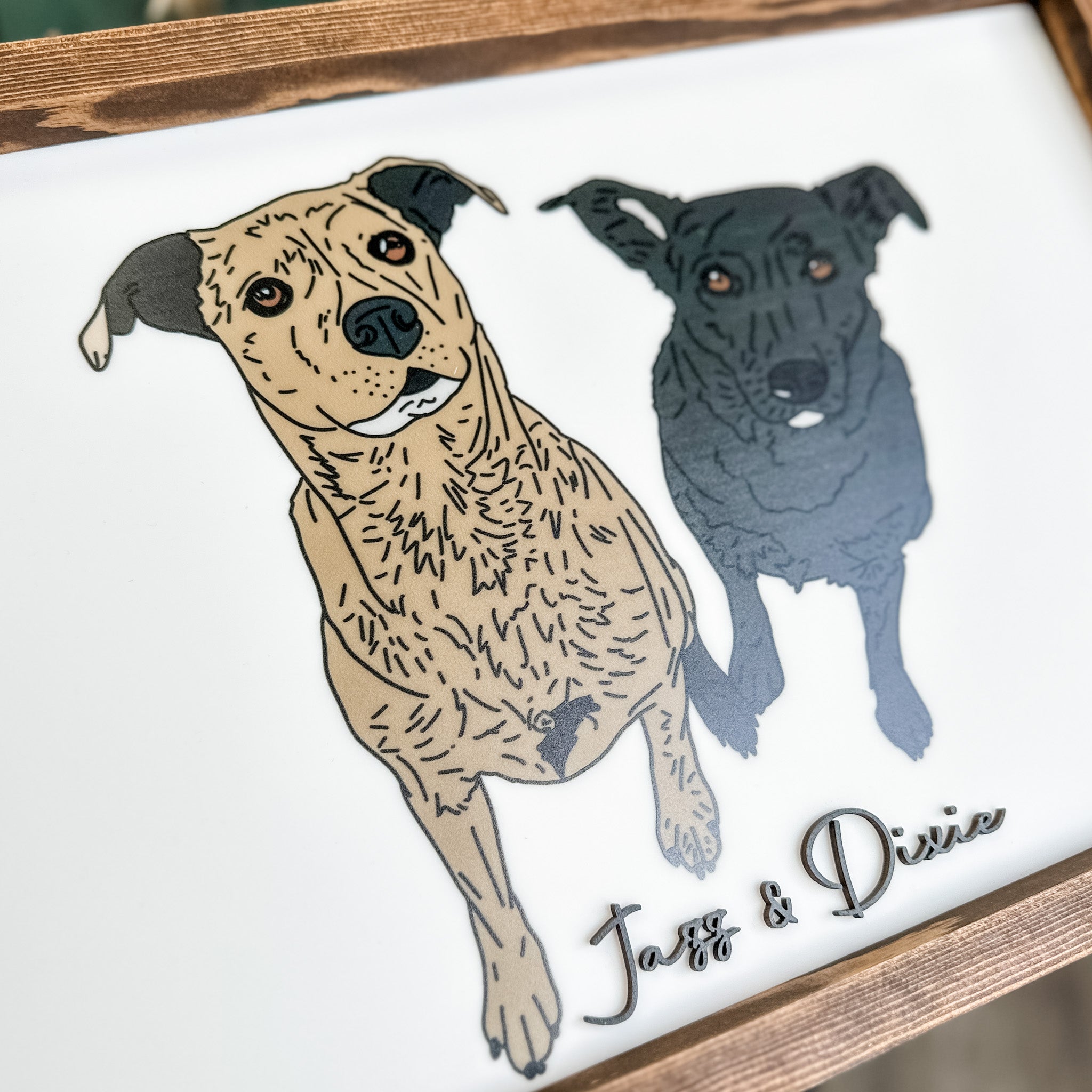 Hand-Sketched Pet & Animal Portrait from Photo (Choose from 3 Styles) - Sticks & Doodles