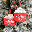 Marshmallow Family • Personalized 3D Wood Ornament • For Families and Friends