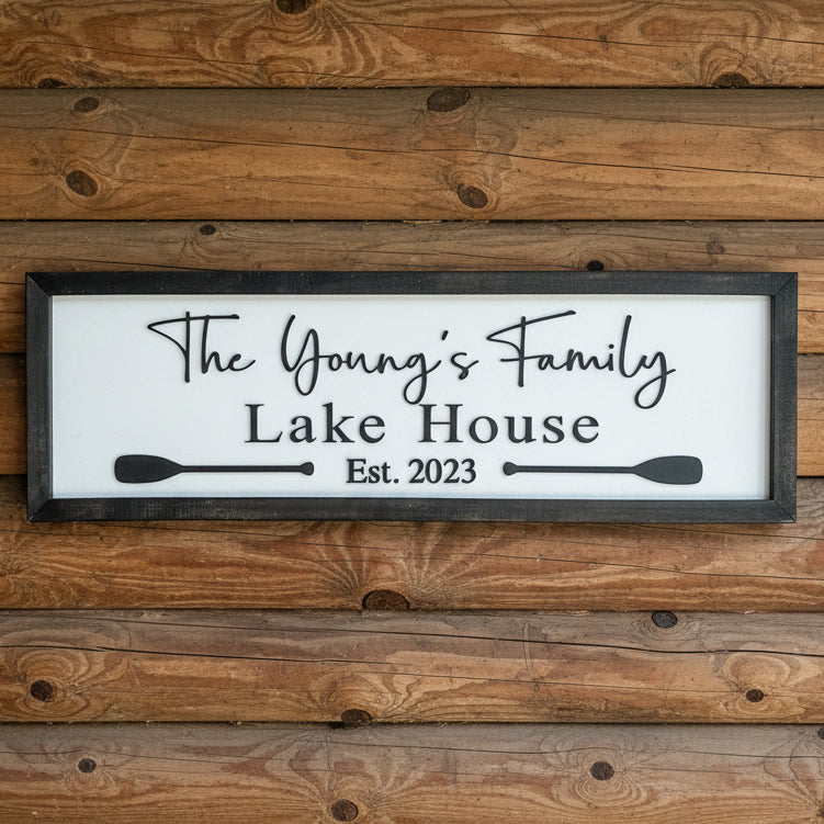 Personalized Beach/Lake House Artwork - Sticks & Doodles