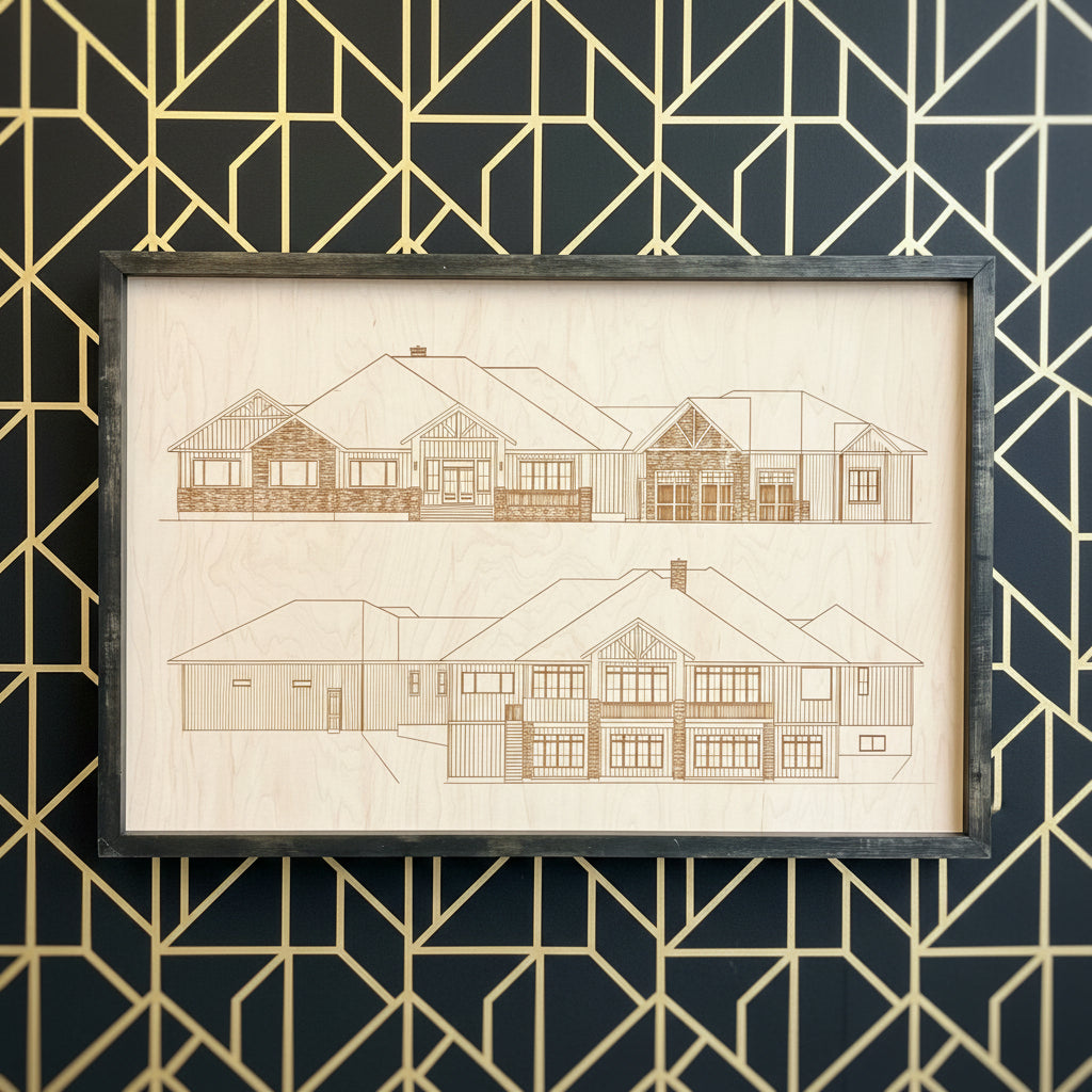 Custom Blueprint Photo Artwork