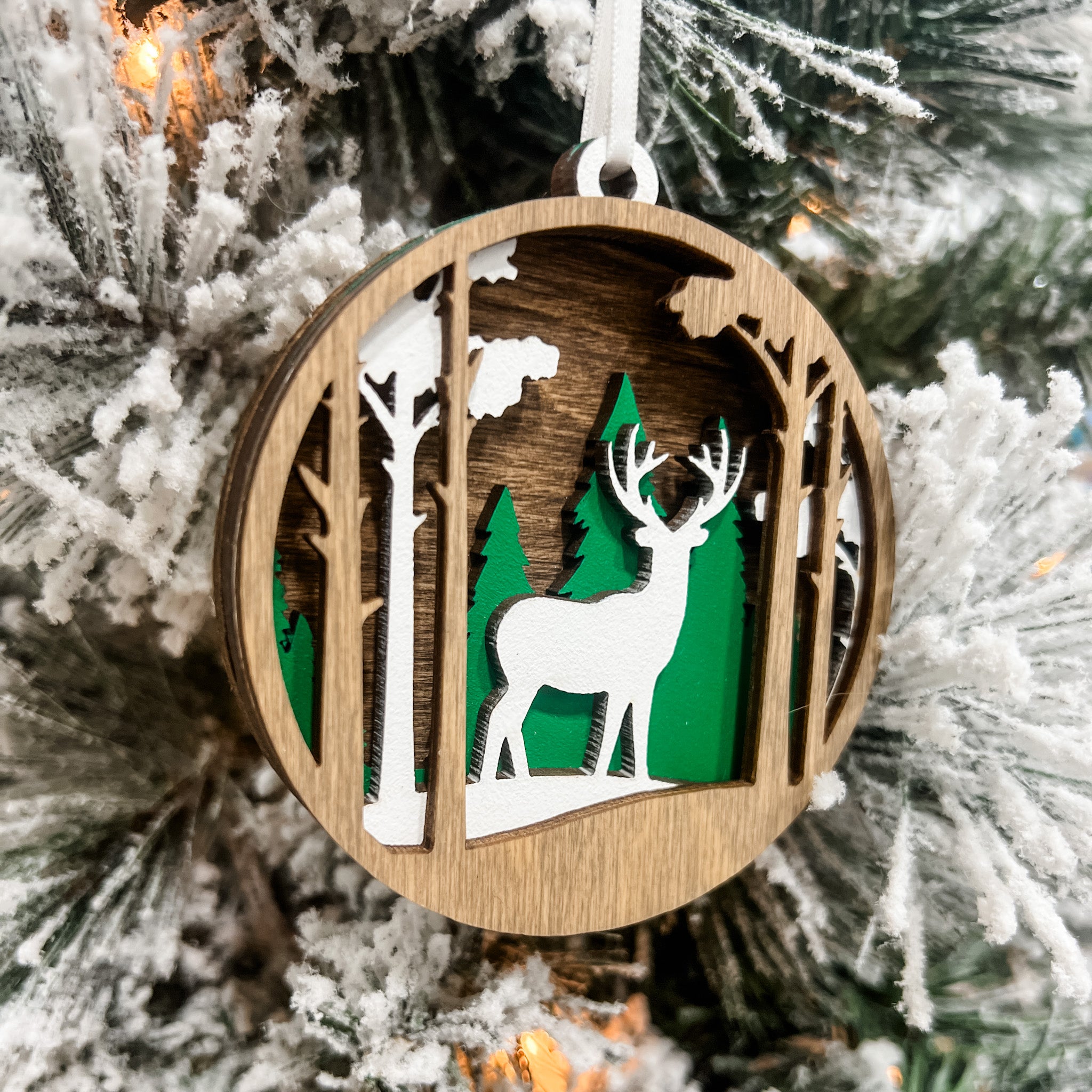 Deer in the Woods Ornament