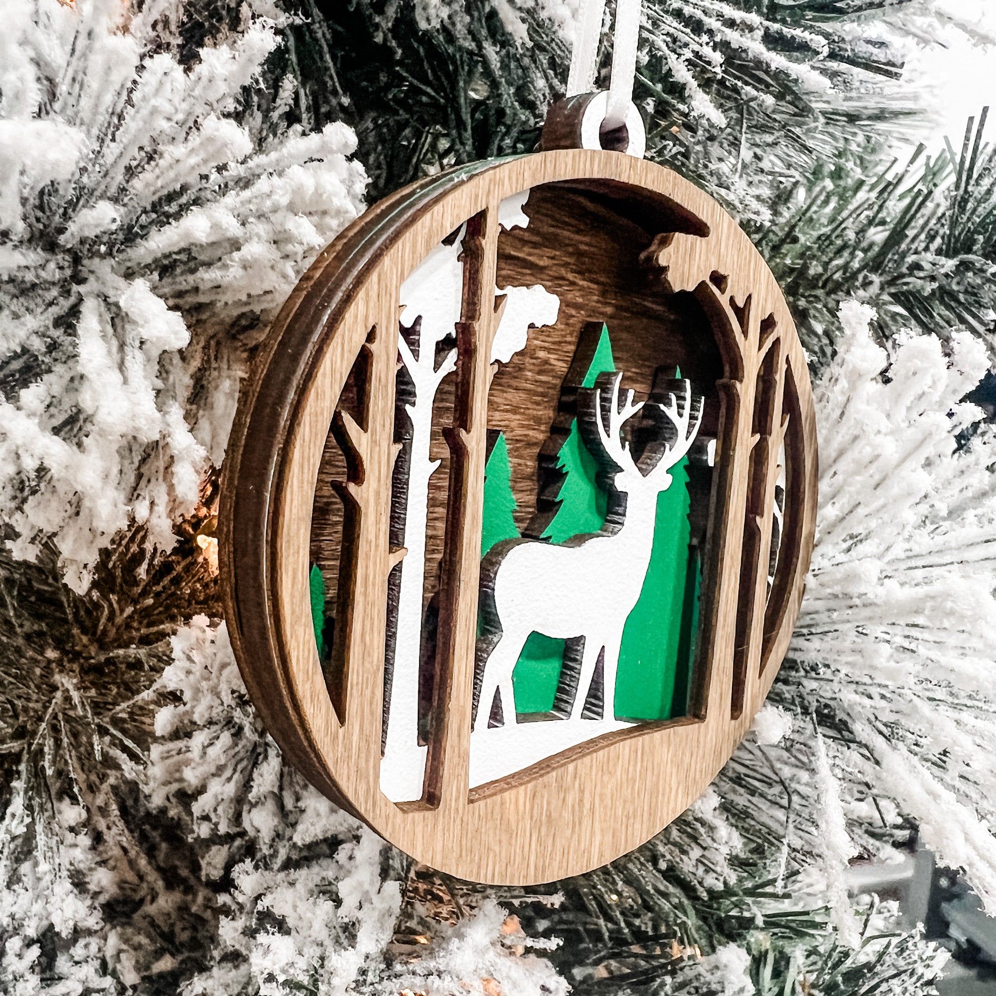 Deer in the Woods Ornament