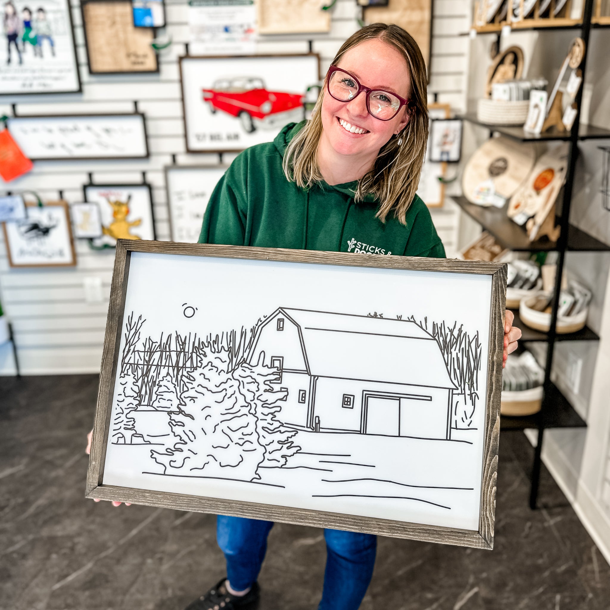 #Art Style_(2 to 4 Weeks) Black and White Acrylic Print