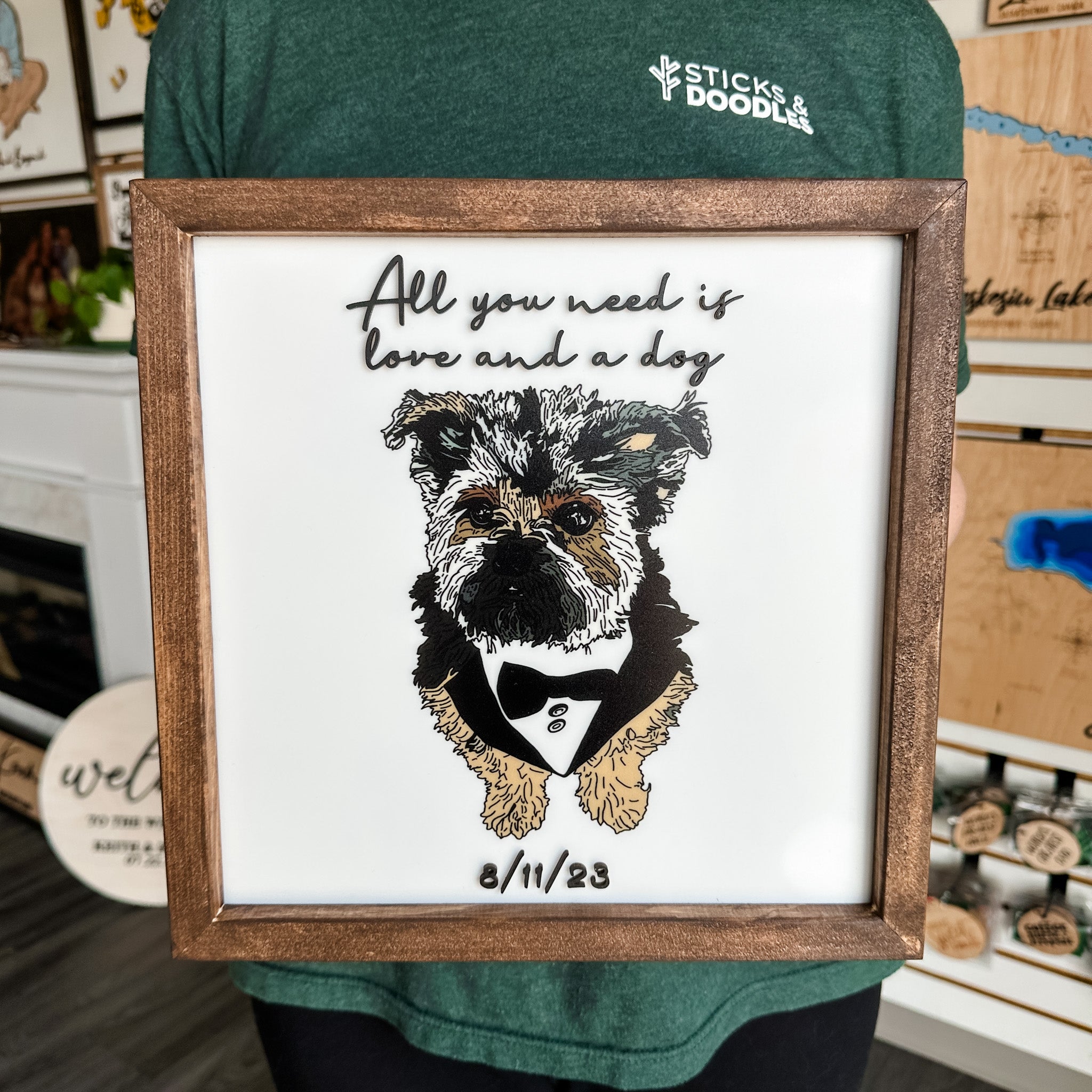 Hand-Sketched Pet & Animal Portrait from Photo (Choose from 3 Styles) - Sticks & Doodles