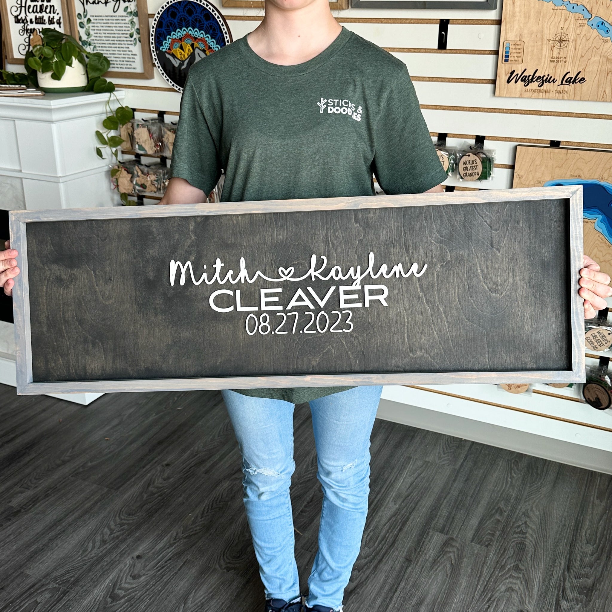 The Original Framed Wedding Guestbook | 3D Wood Sign