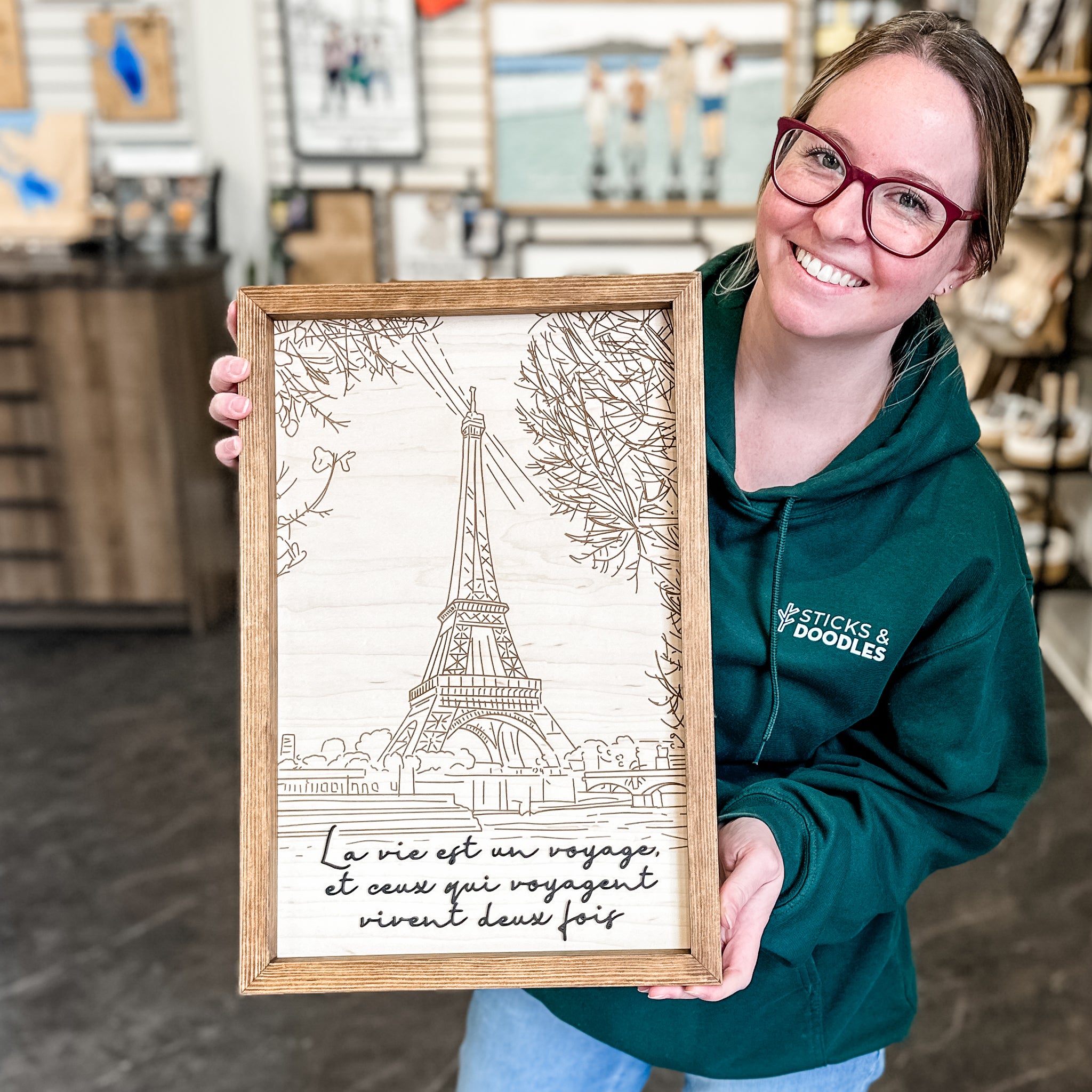 (2 to 4 Weeks) Engraved Maple Wood