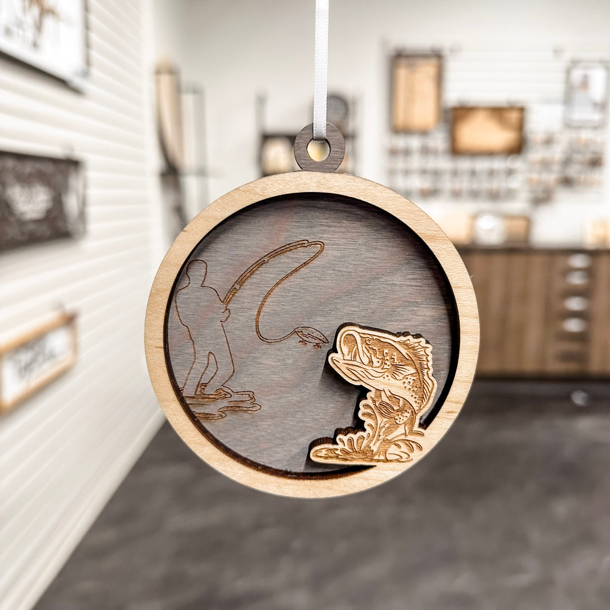Hunting & Fishing Round Ornaments