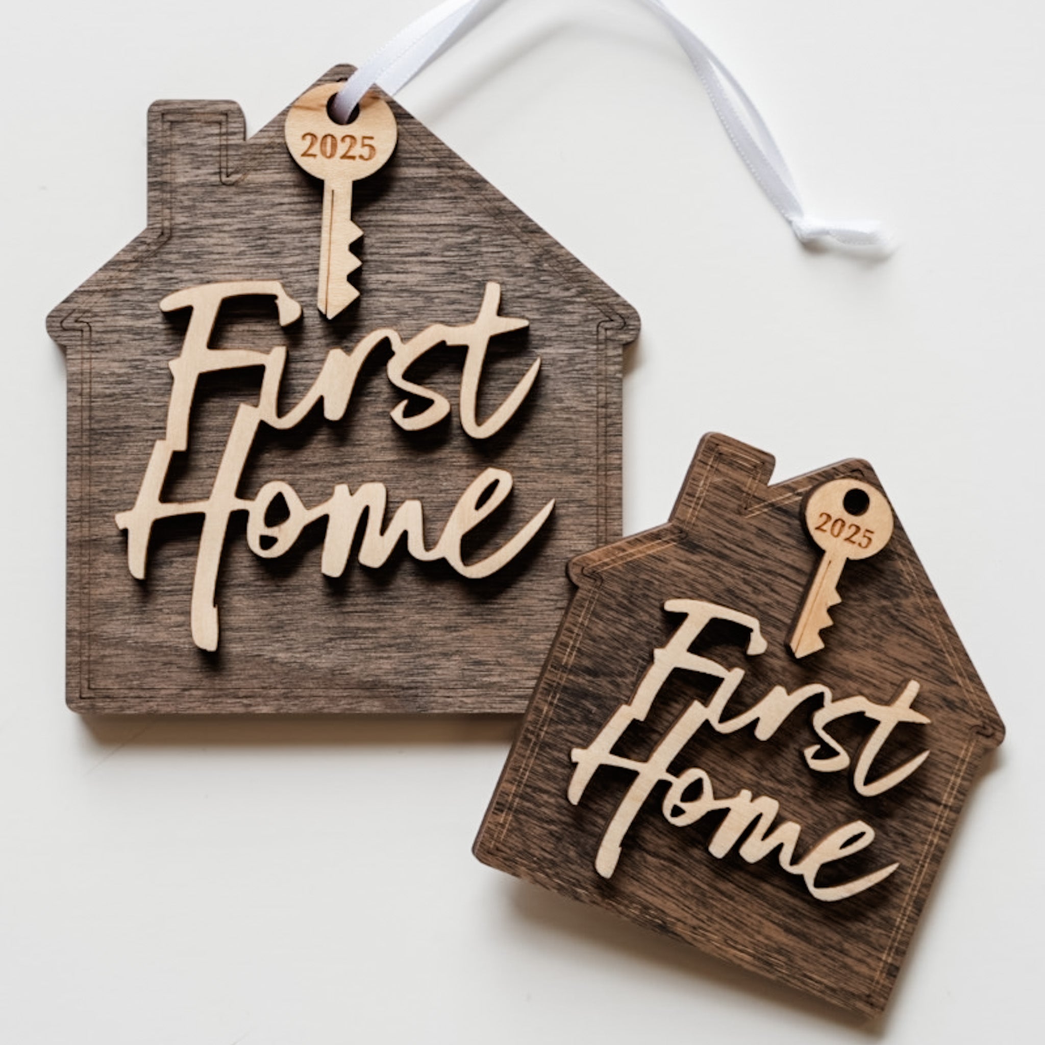 First / New Home Collection • 3D Wood Ornament or Magnet • For Housewarmings