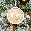 The Miles Don’t Matter • Personalized Ornament, Magnet, or Mini Sign • For Family & Friends Who Live Far Apart