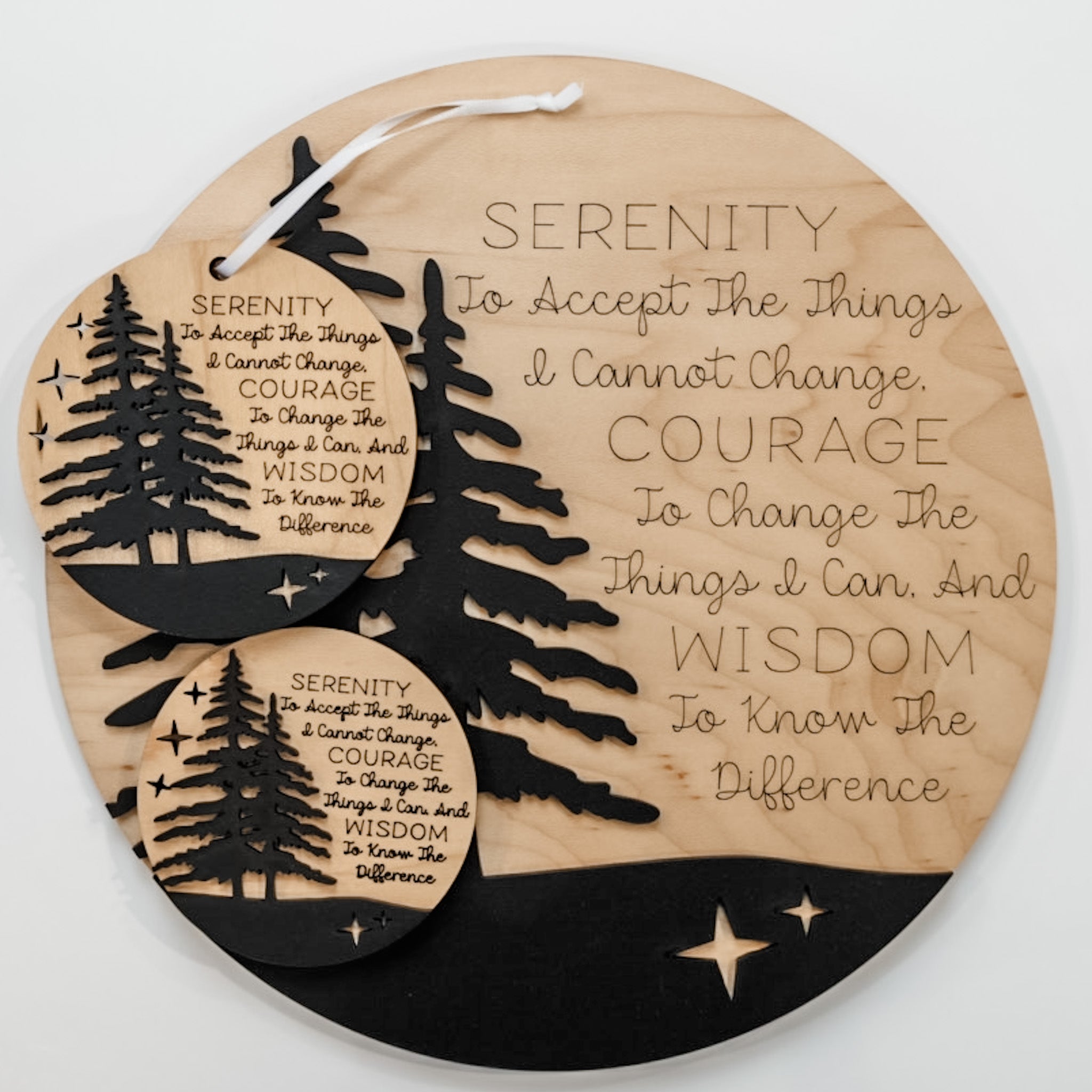 Serenity Prayer Collection • Wood Ornament, Magnet, or Mini Sign • For Inspiration