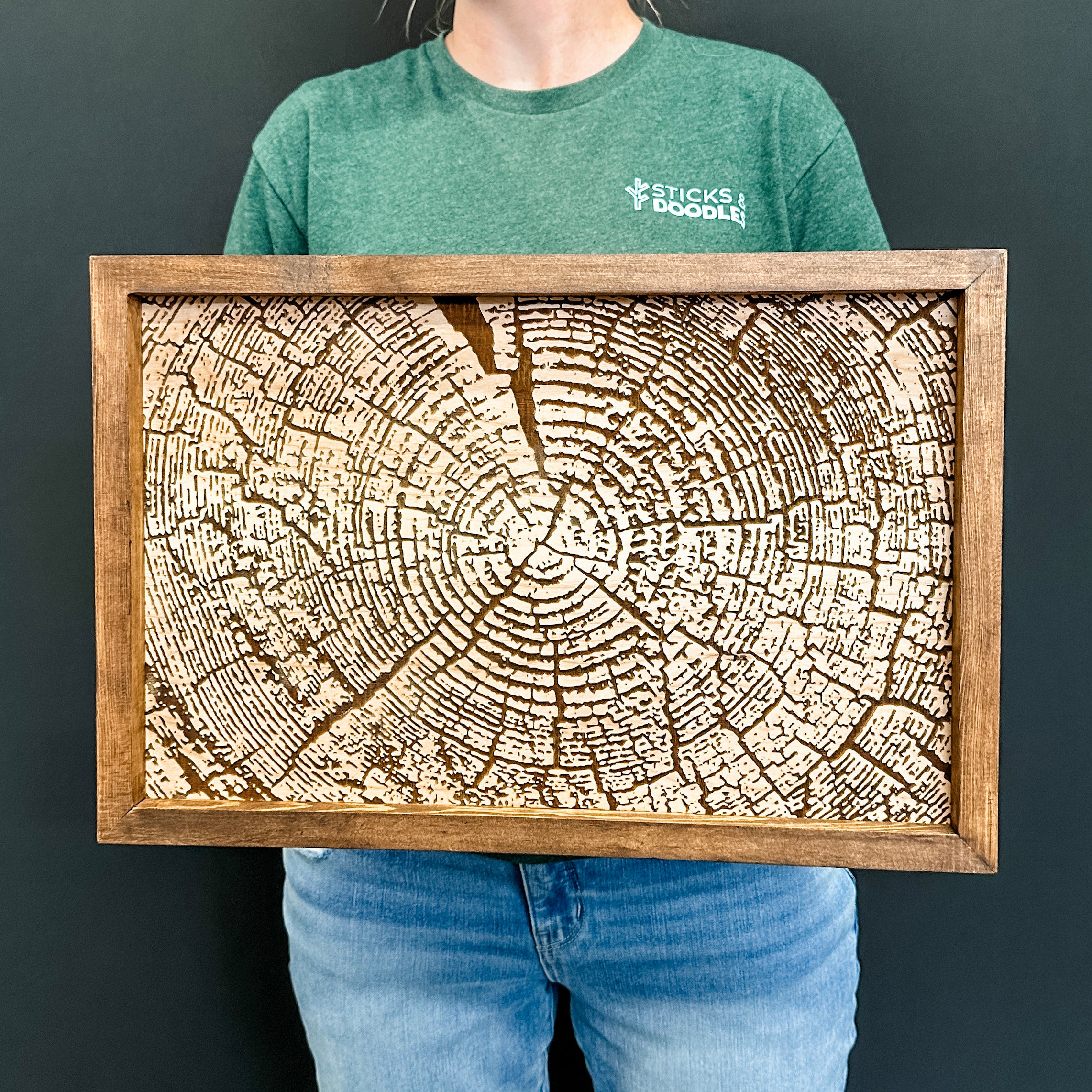 The Heartwood Engraved Wood Artwork