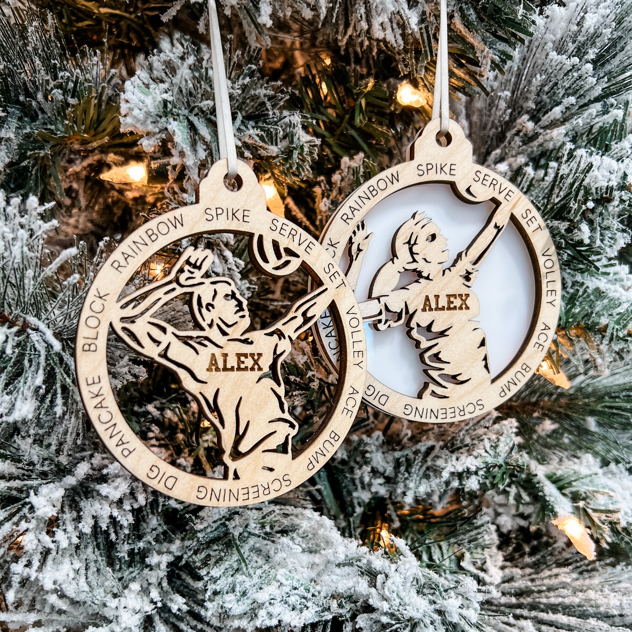 Personalized Volleyball Collection • Ornament, Magnet, Medal, or Mini Sign
