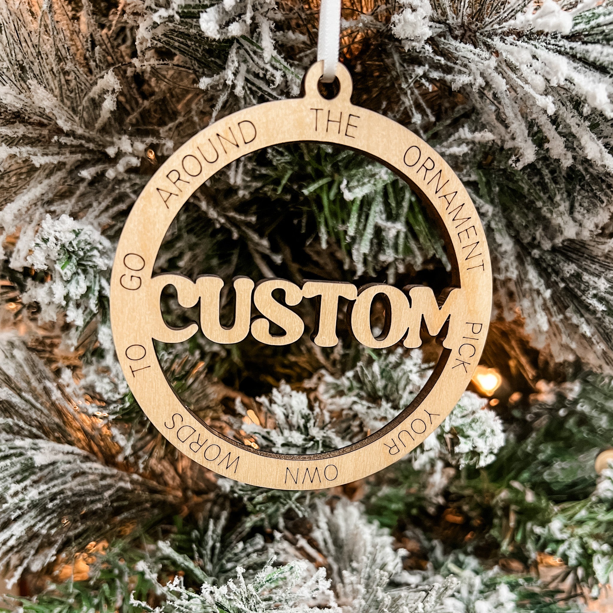 Custom Descriptive Ornament