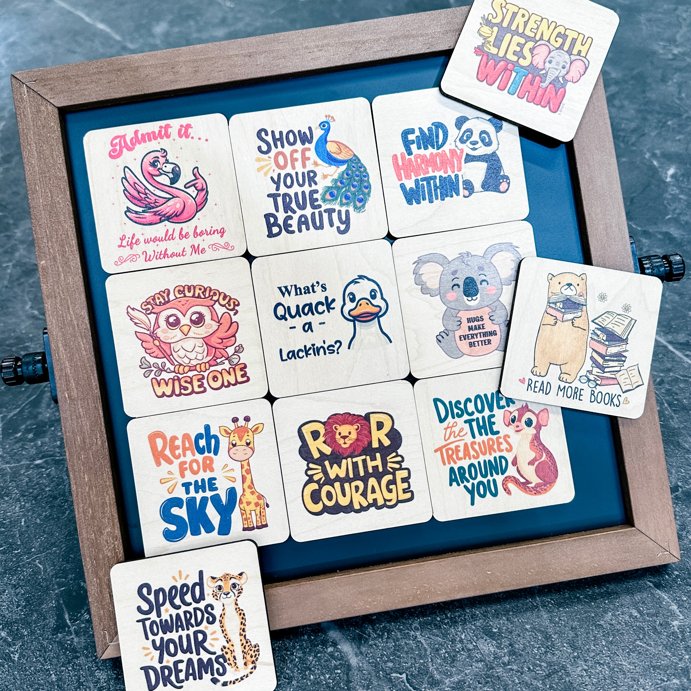 Inspirational | Printed Wood Magnets