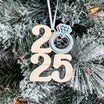 2025 Ring • 3D Wood Ornament • For Couples & Engagements