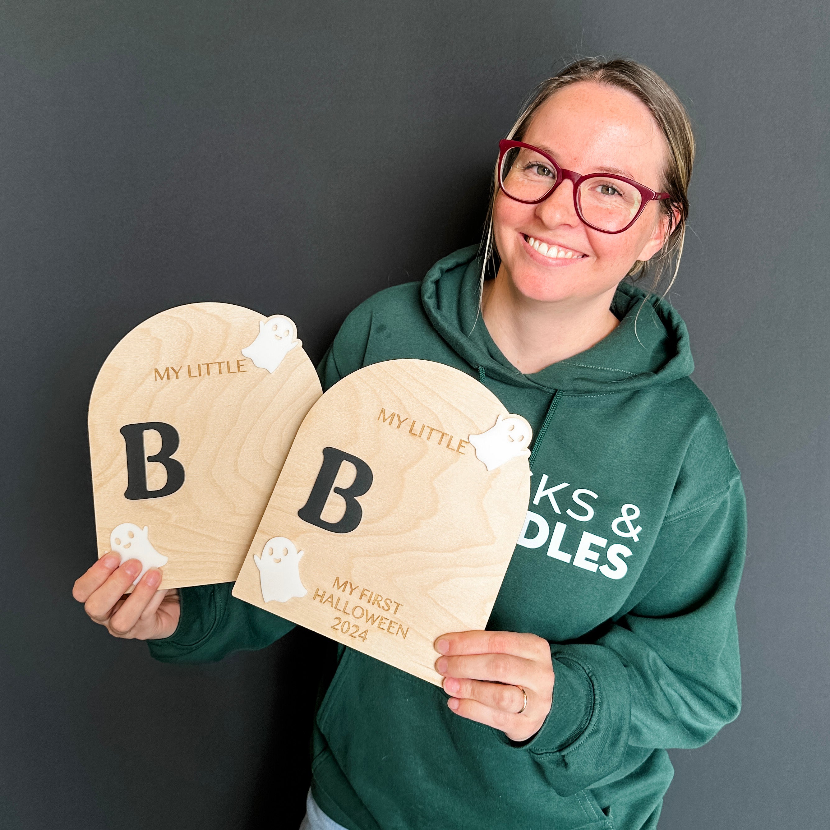 DIY Boo Footprints | 3D Wood Mini Sign