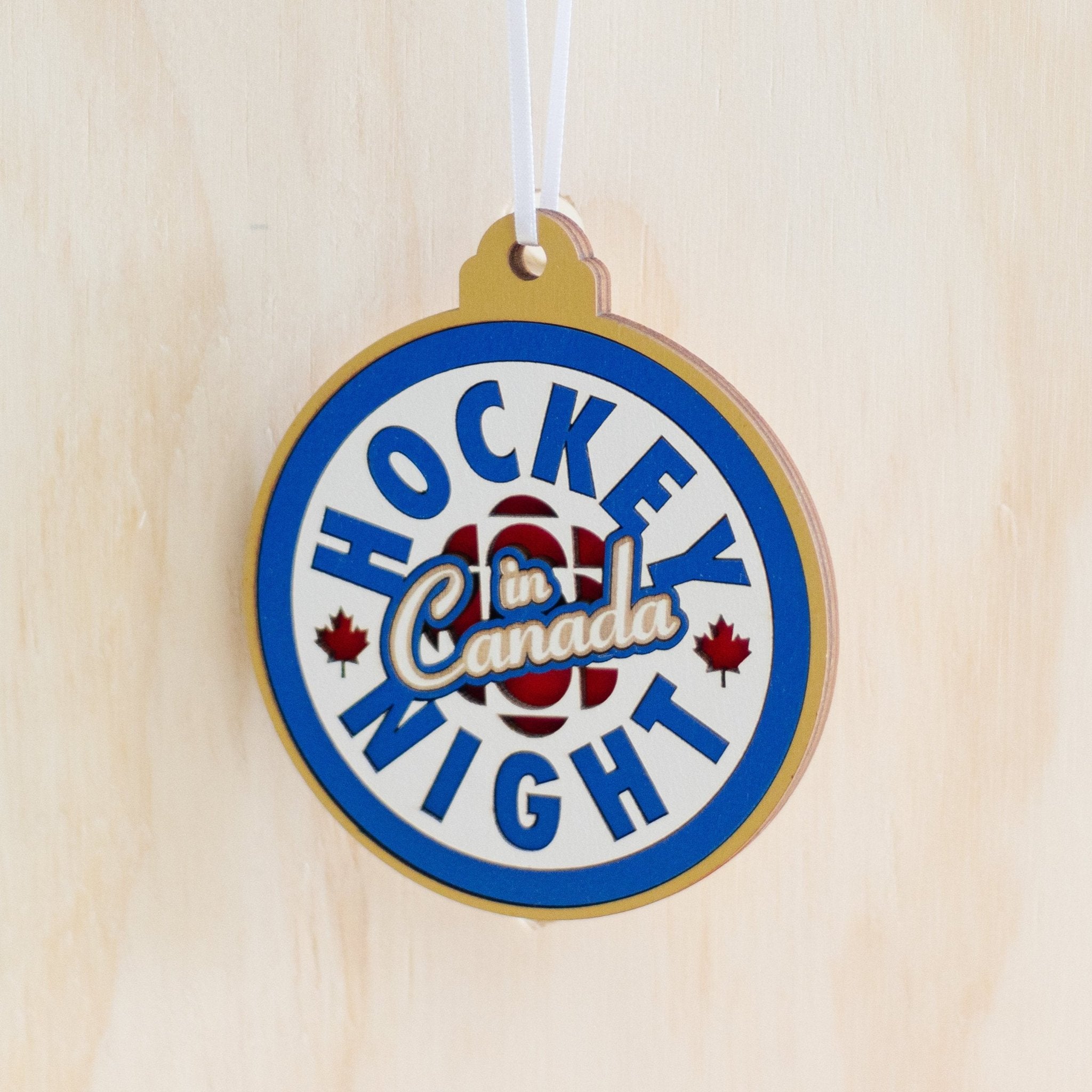 Collectors Hockey Night in Canada | 3D Wood Ornament