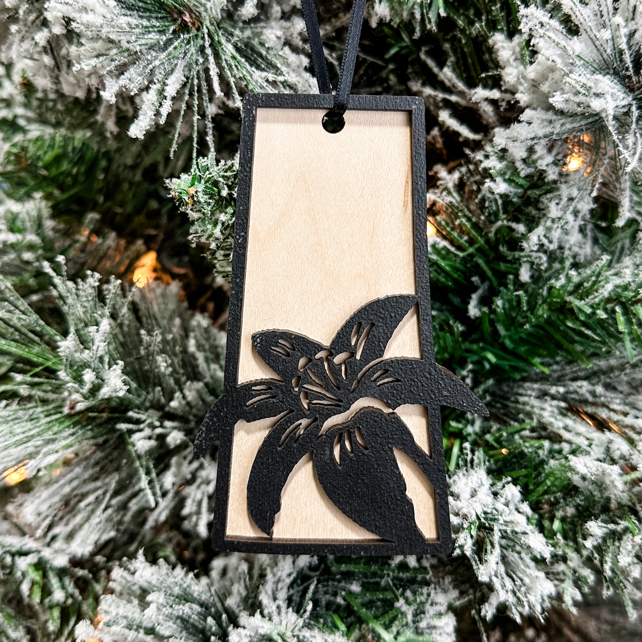 Saskatchewan Lily | 3D Wood Ornament, Magnet, or Ornament