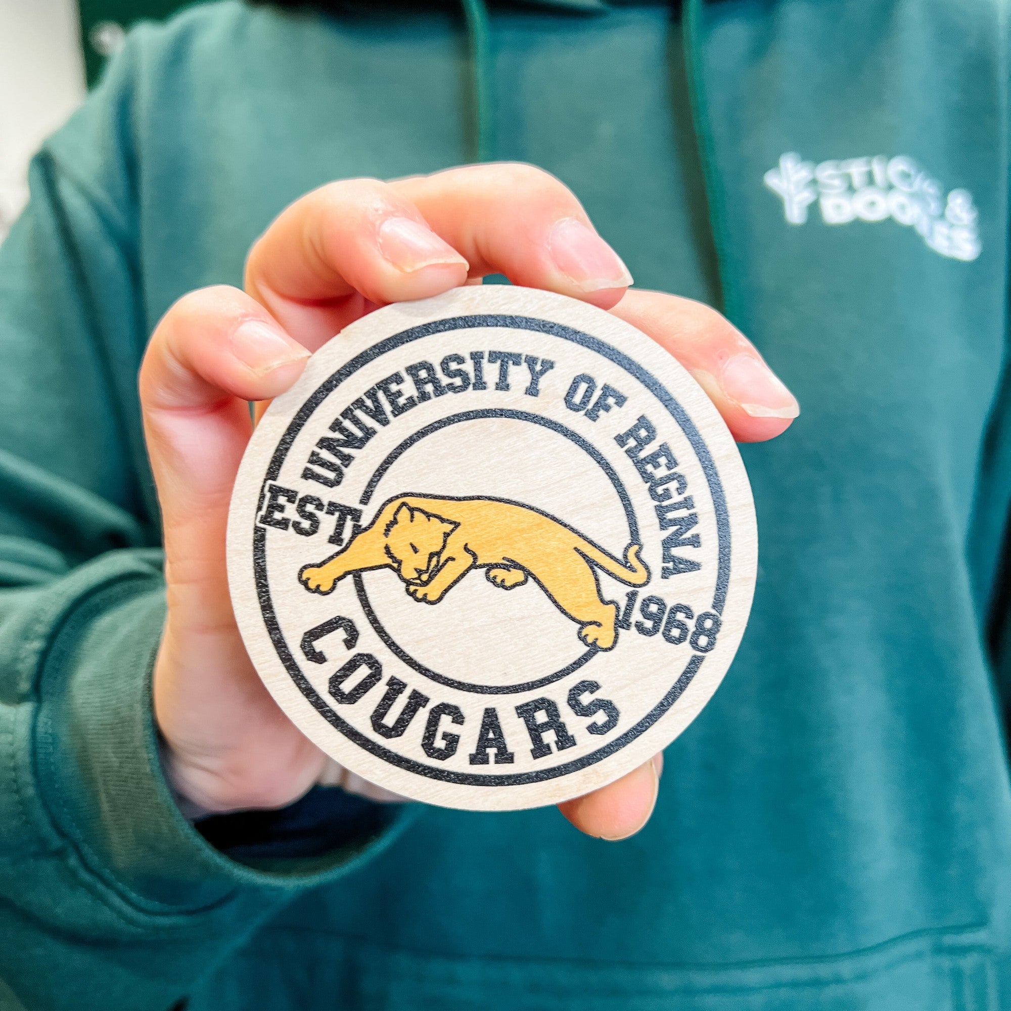 University of Regina Cougars | Wood Ornament or Magnet