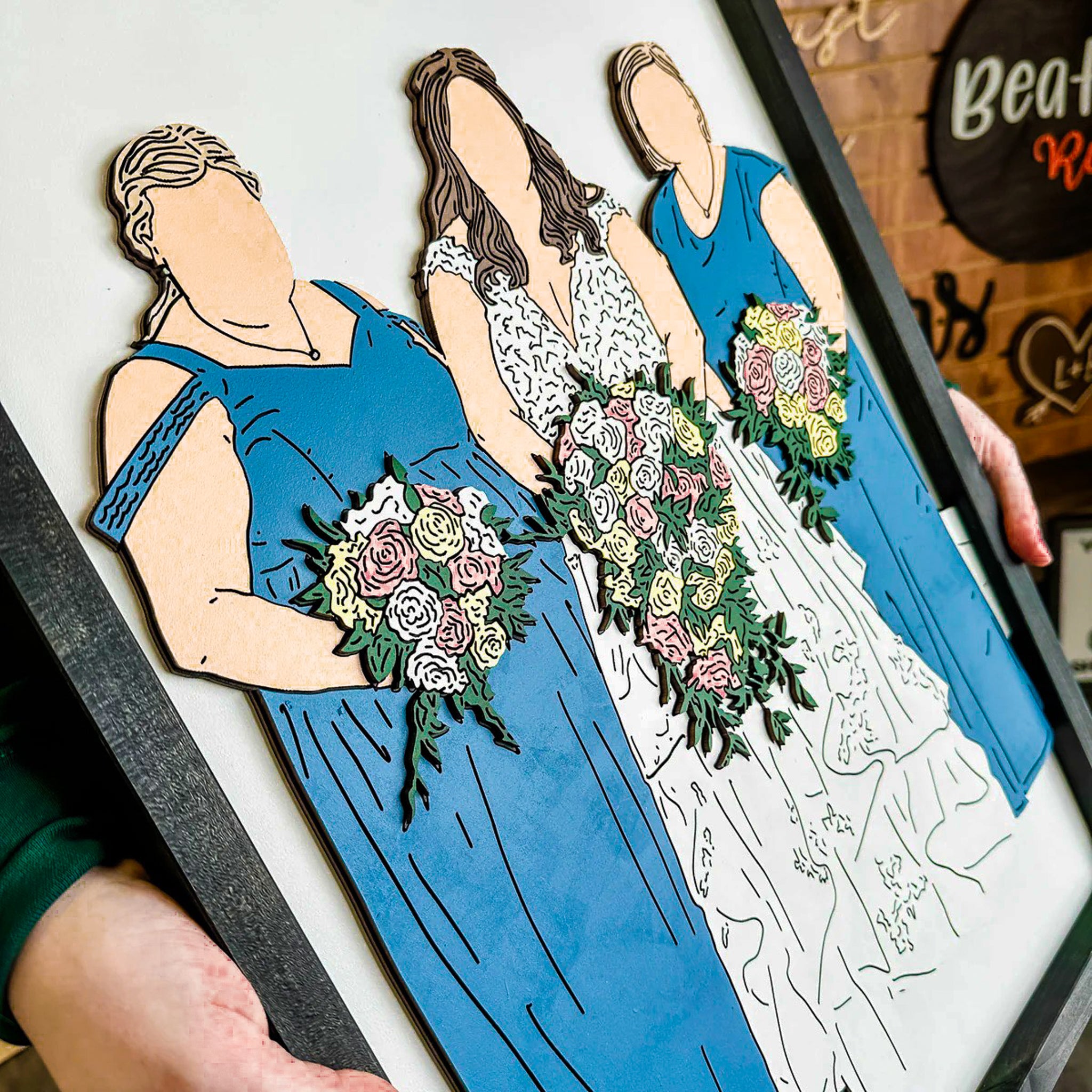 #Art Style_(8 to 12 Weeks) 3D Hand Painted Wood - Premium